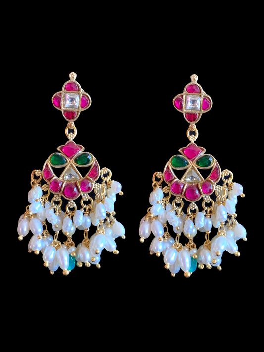 92.5 silver gold plated earrings
