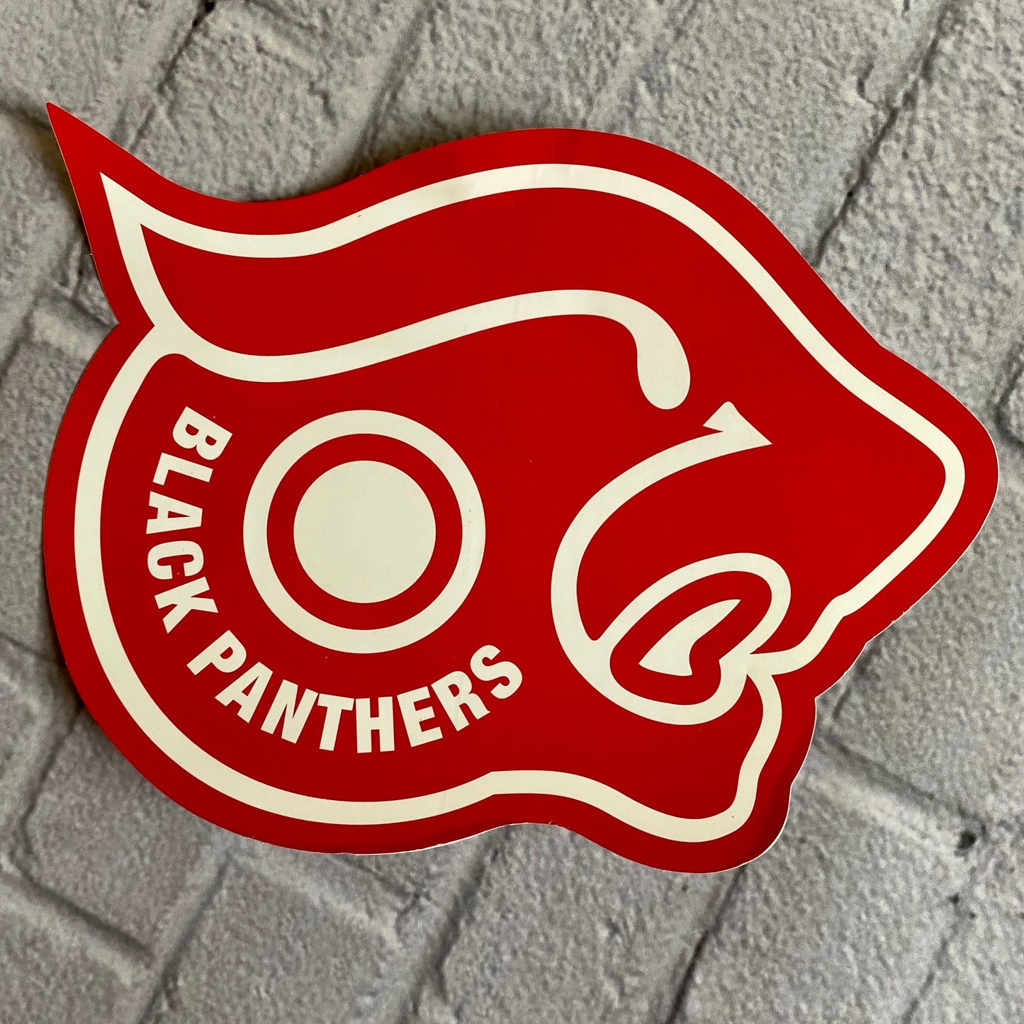 Black Panthers VINTAGE Sticker 6”