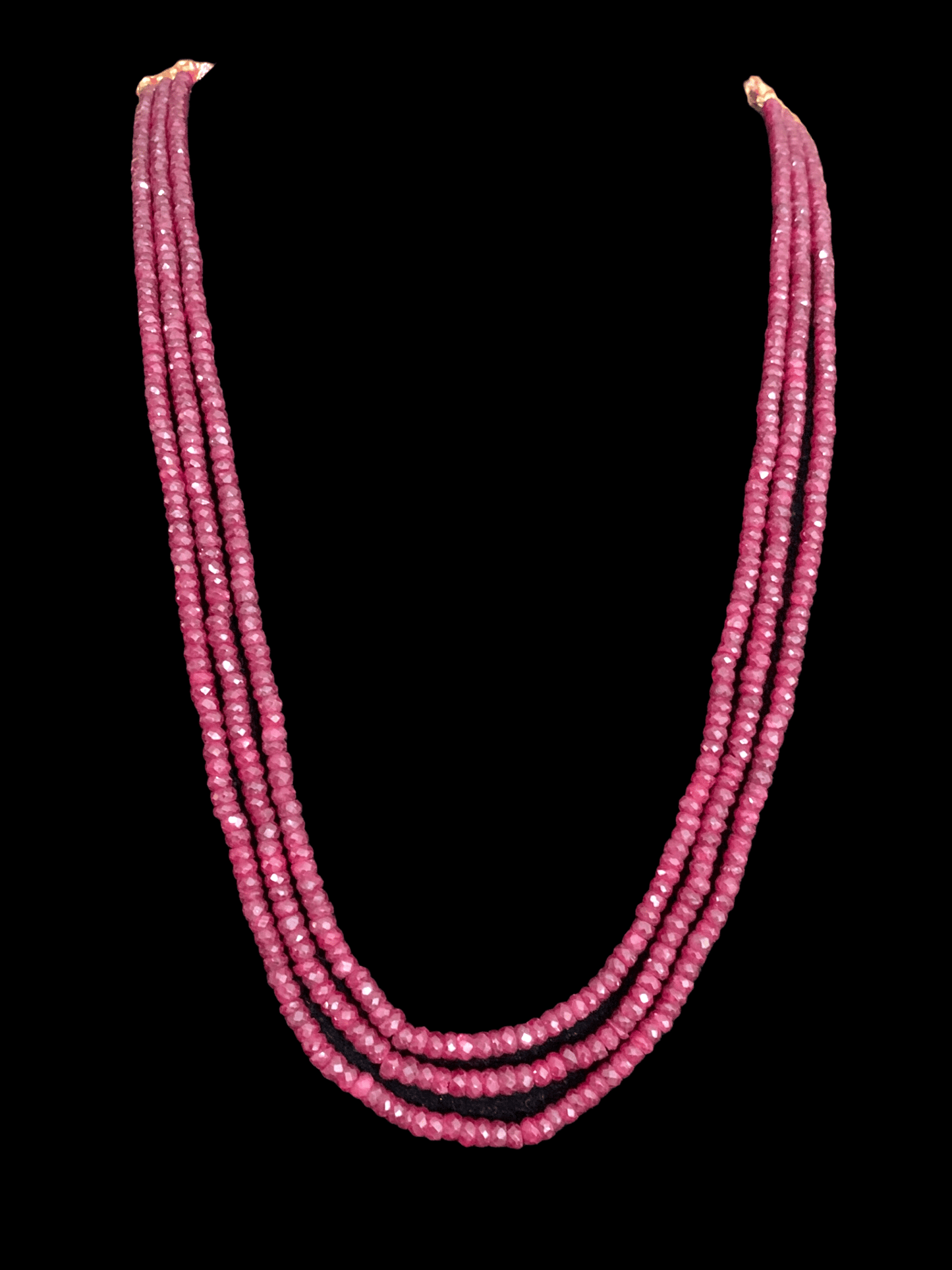 NS295 ruby beads necklace ( READY TO SHIP )