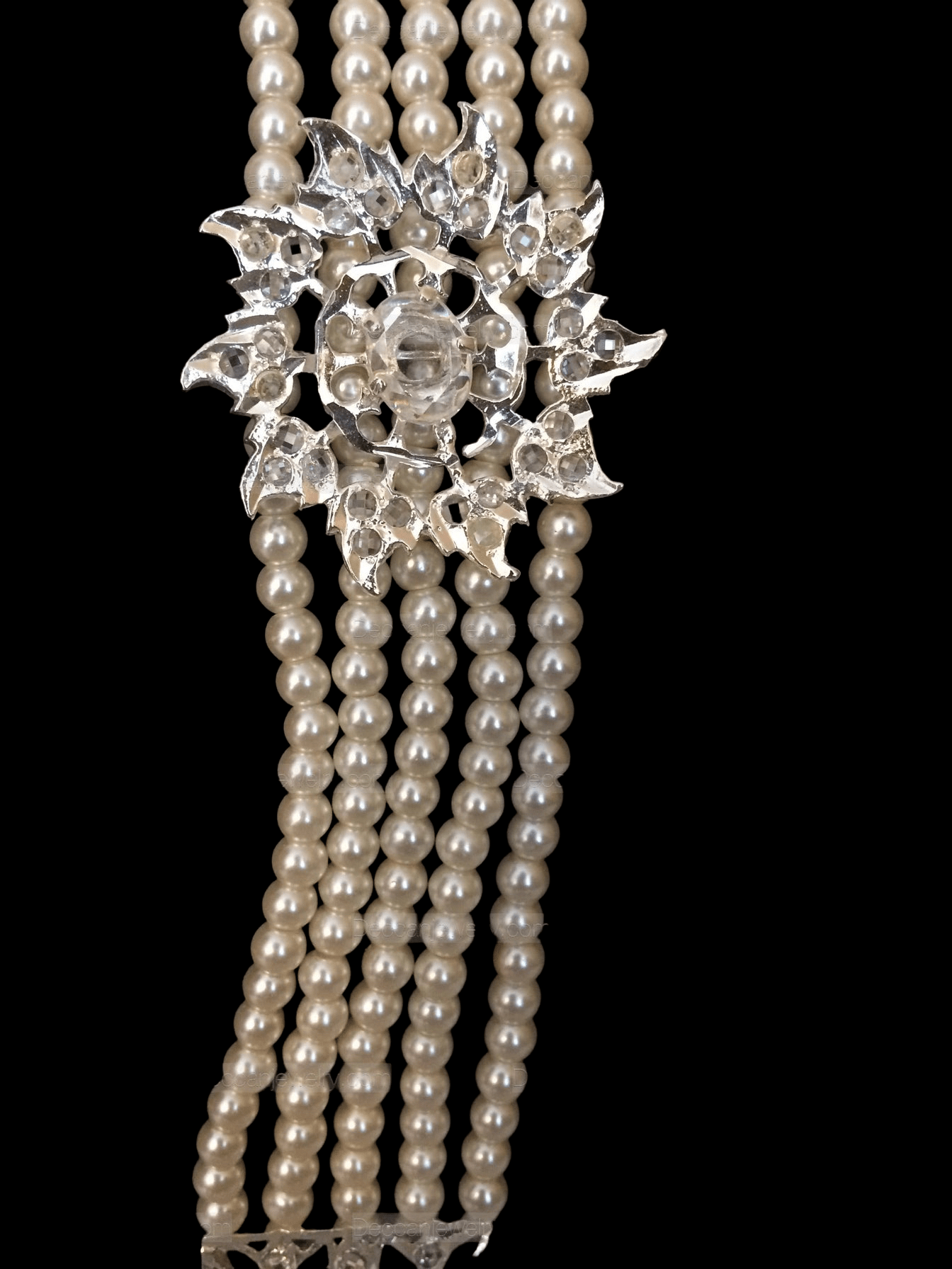IZA silver plated long necklace with earrings (SHIPS IN 2 WEEKS )