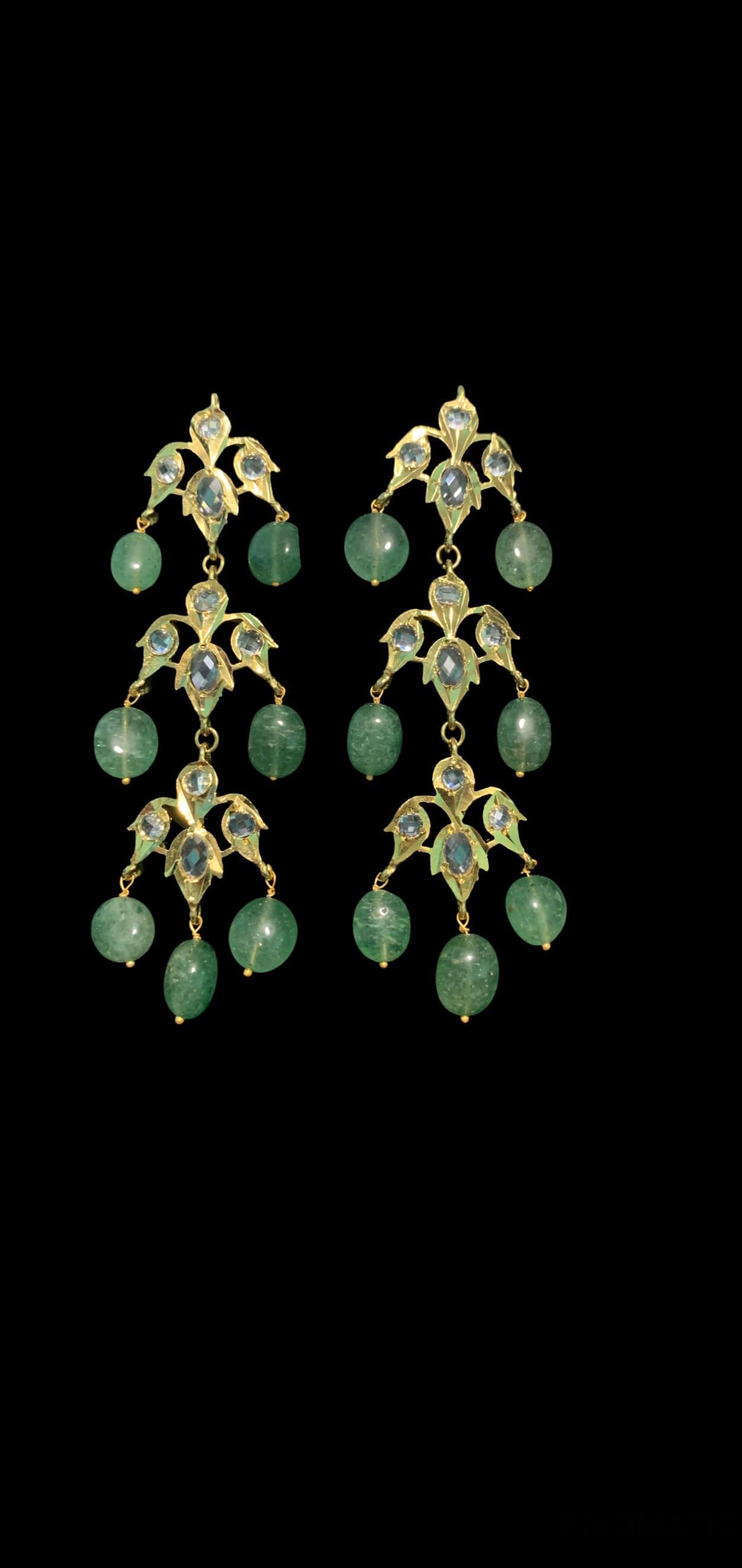 SAT35 Hyderabadi satlada in Zambian emeralds ( SHIPS IN 2 WEEKS )