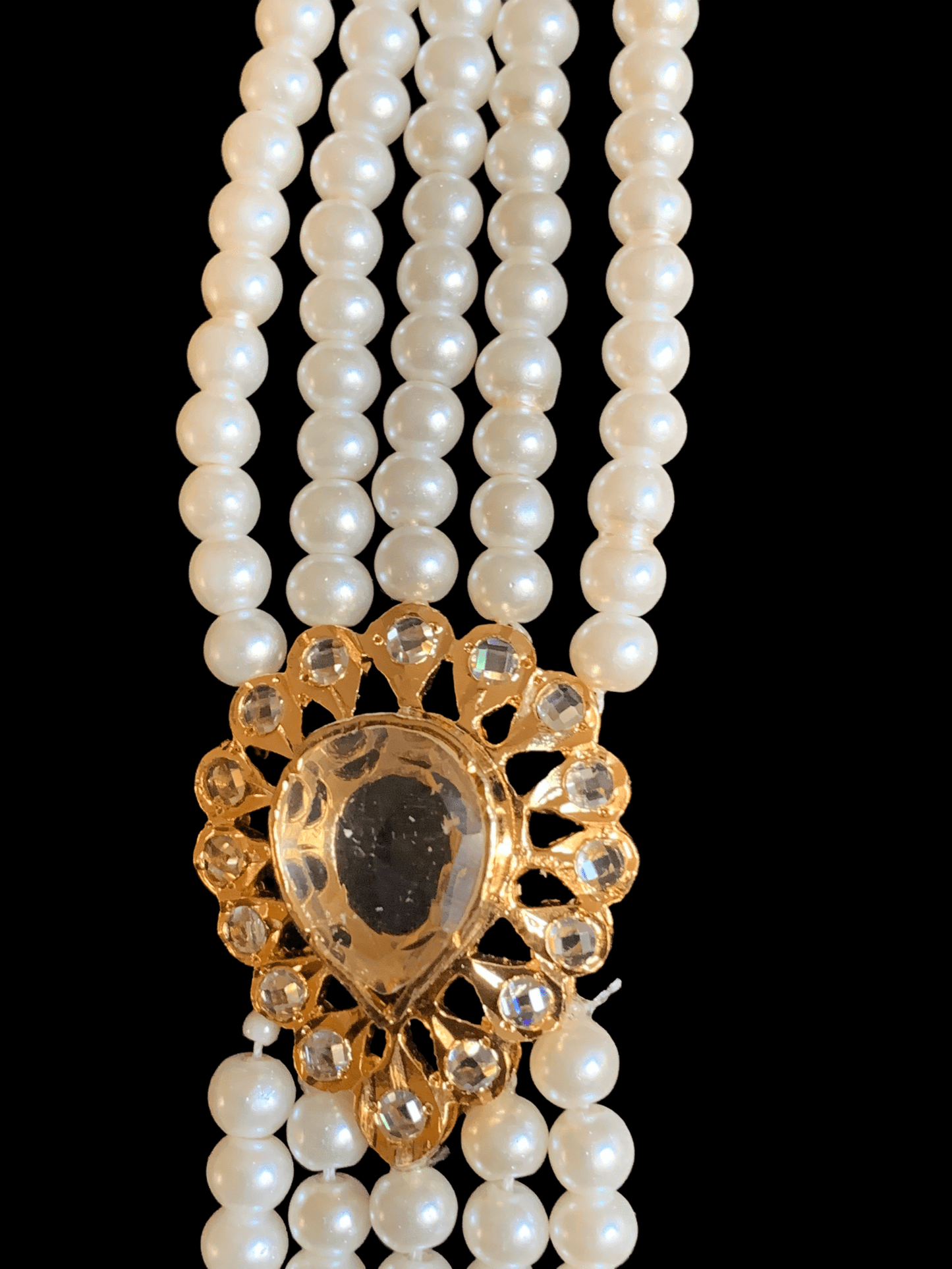 LN154 Rachel pearl long necklace set , (SHIPS IN 4 WEEKS )