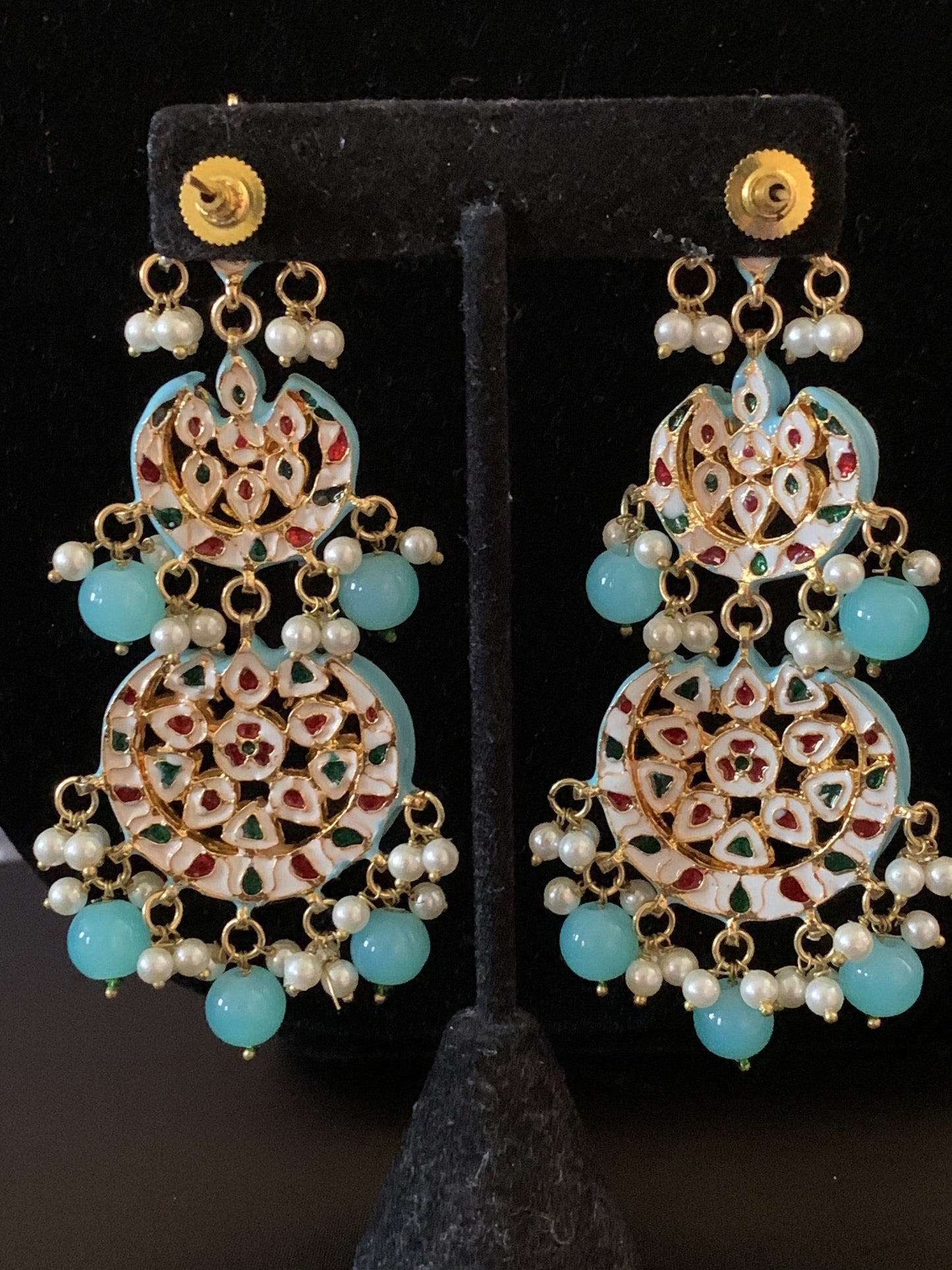 DER142 Irina turquoise earrings ( READY TO SHIP )