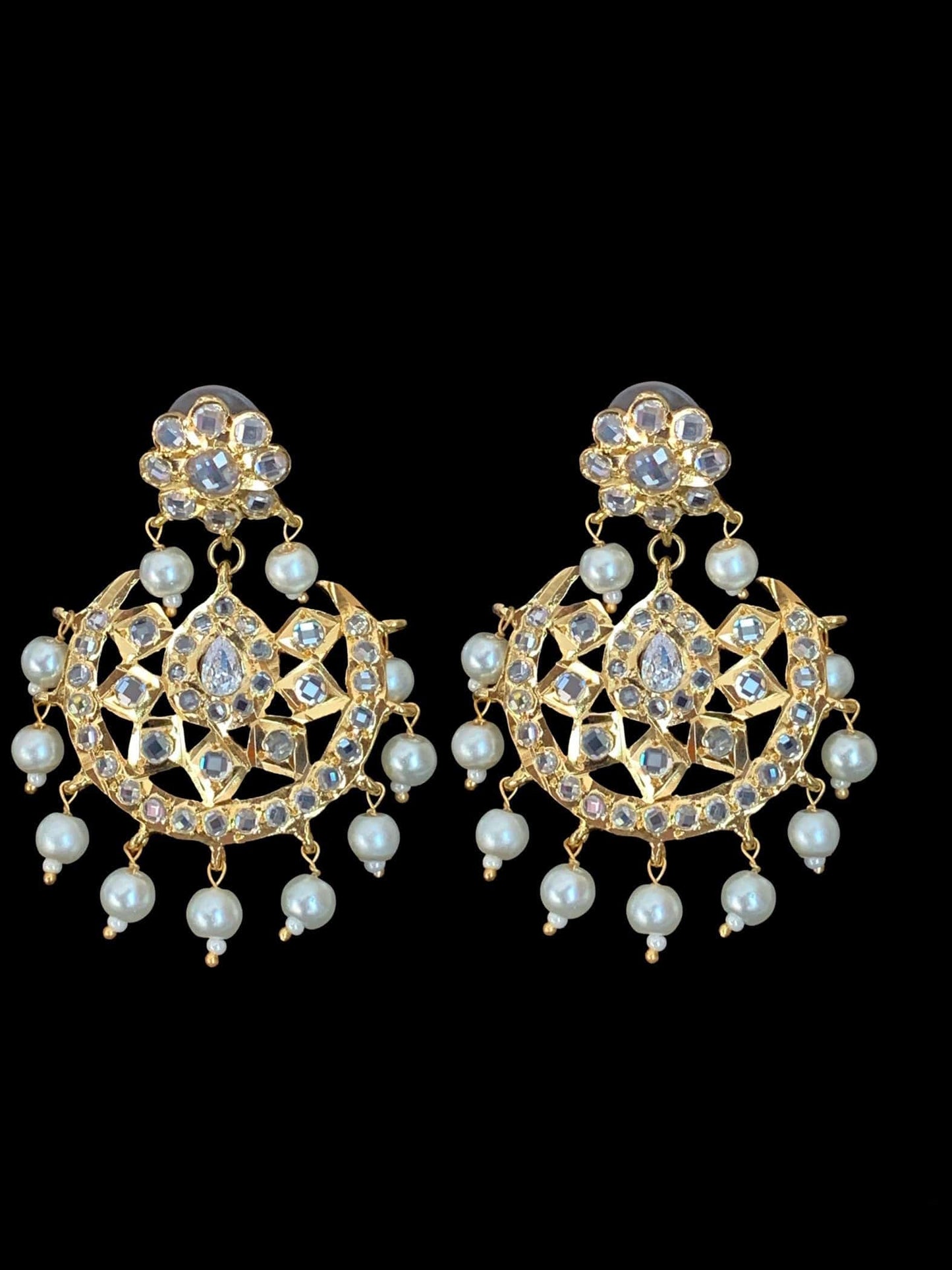 LN50 Ramia shell pearl rani haar with earrings( READY TO SHIP )