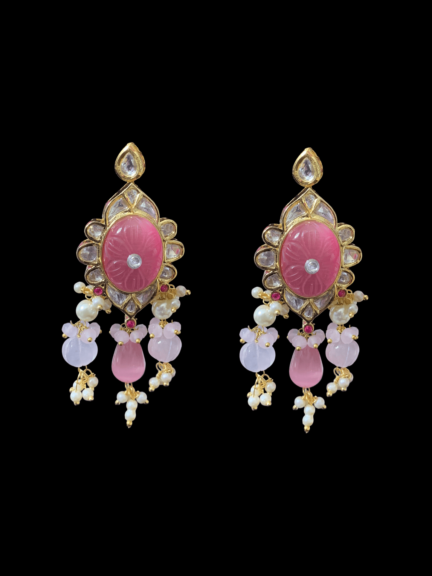 C173 Denise cz polki choker in pink ( READY TO SHIP )