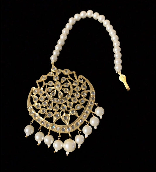 DJTK122 Shana tika / tikka In pearls ( READY TO SHIP  )