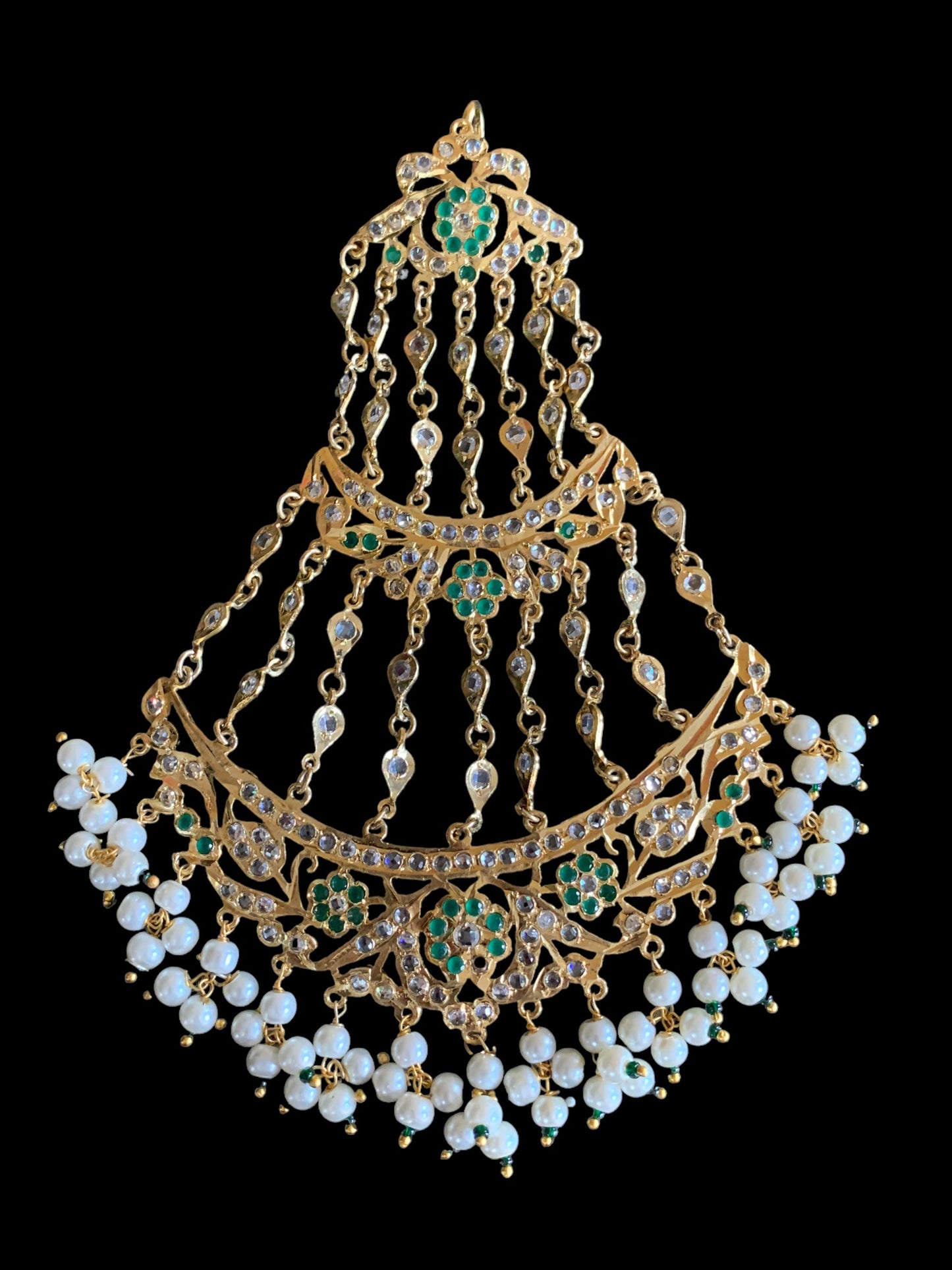 DJHR60 ANAITA Jhoomar in emerald ( SHIPS IN 2 WEEKS )