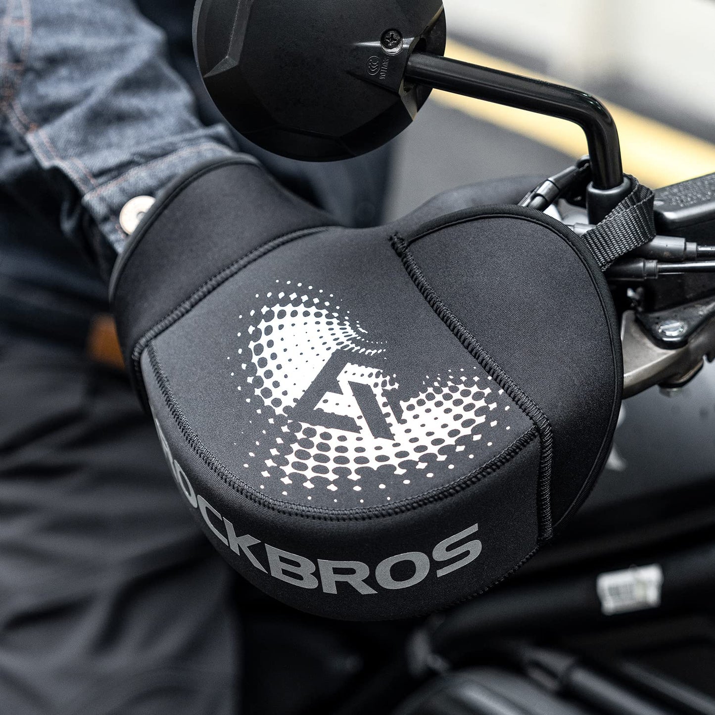 ROCKBROS Windproof Motorcycle Handlebar Muffs - Cold Weather Hand Warmers