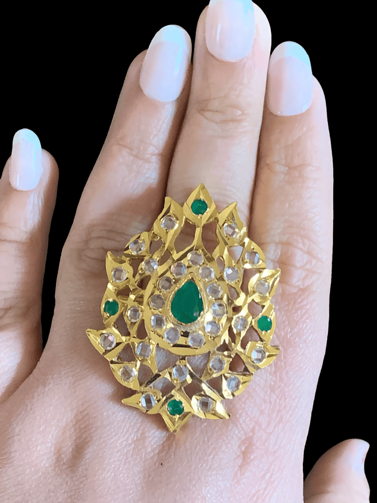 DJR67 Naaz Hyderabadi statement ring ( READY TO SHIP )