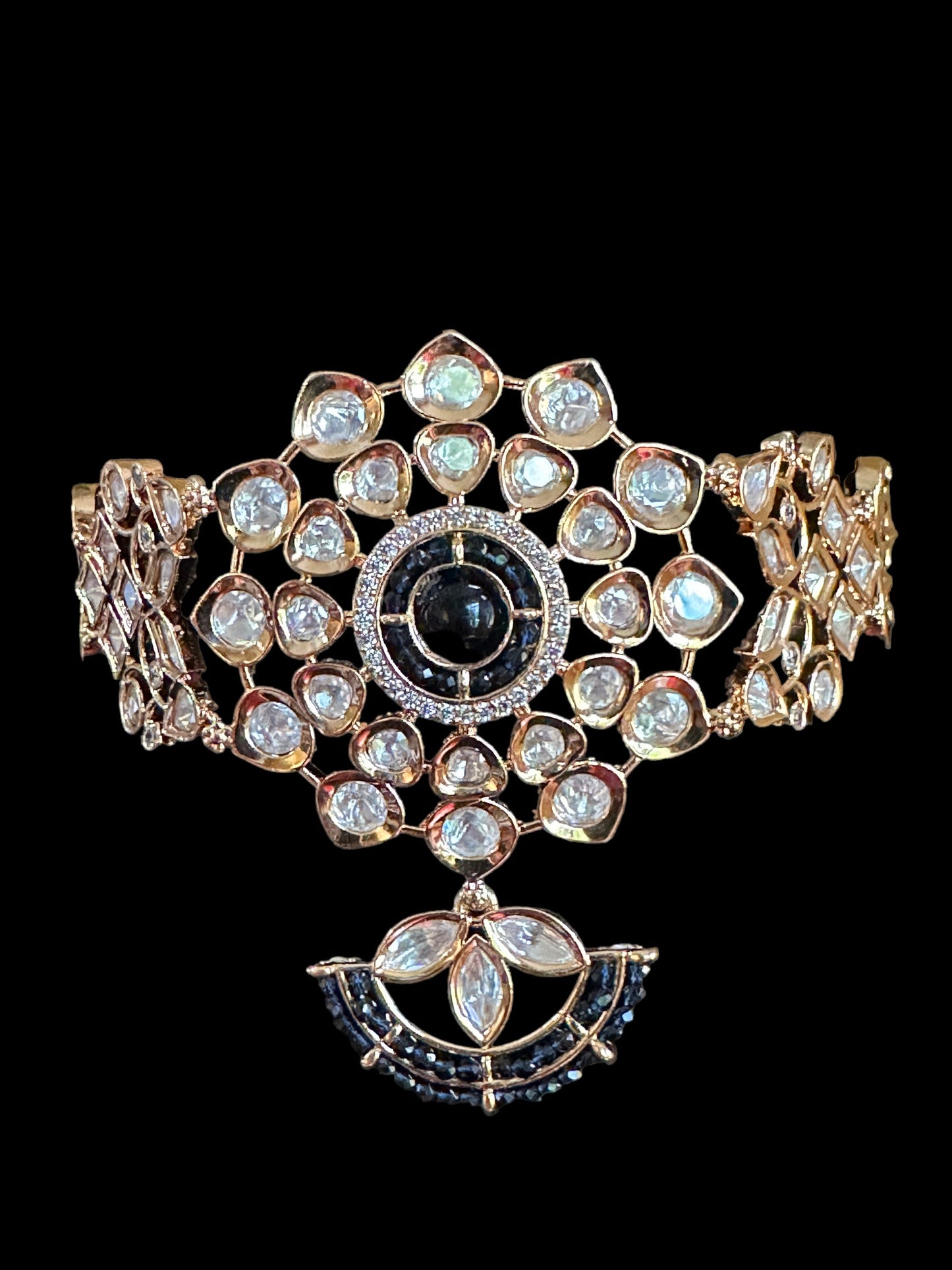 C240 high quality Polki choker set ( READY TO SHIP )