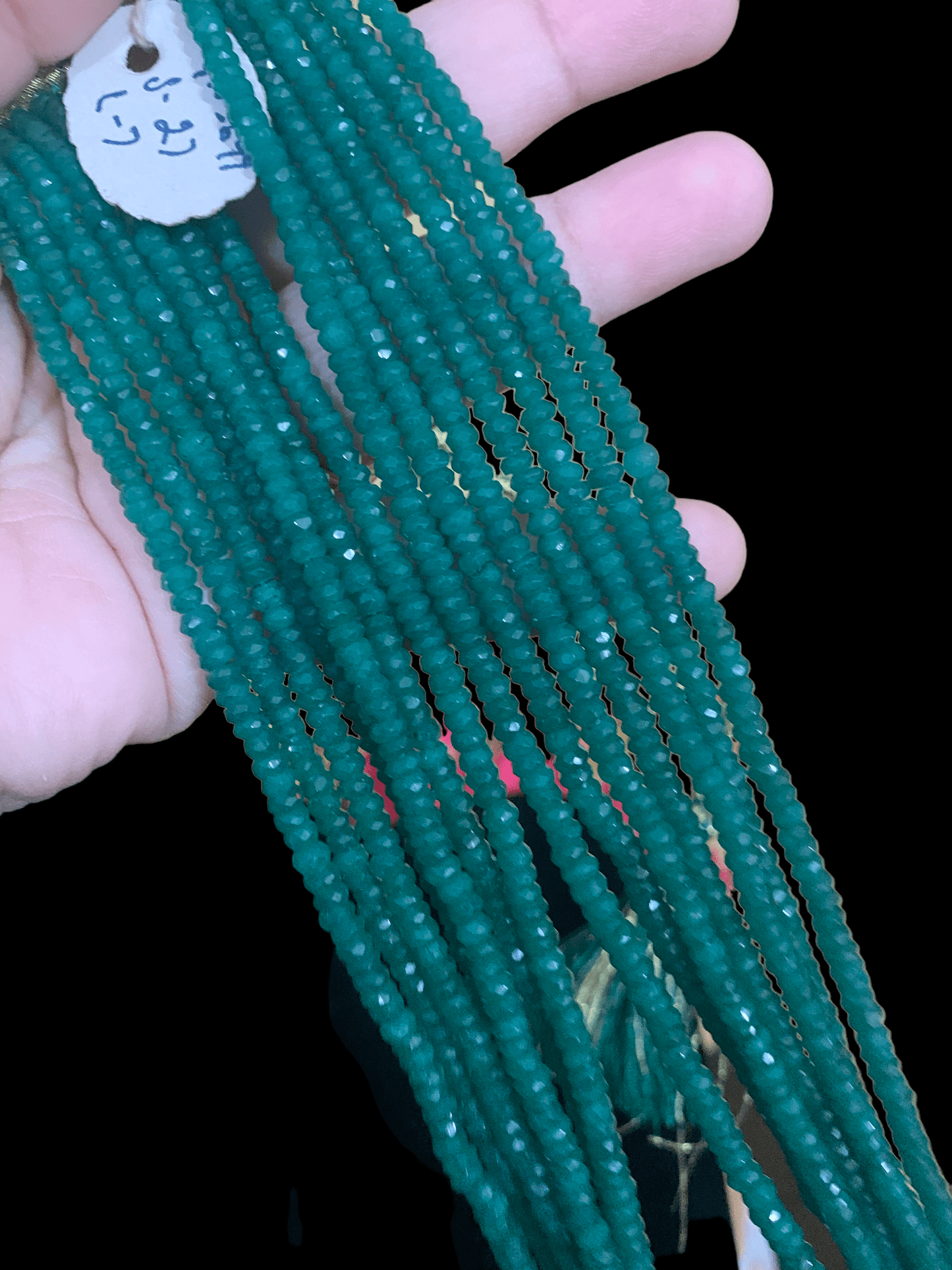 NS288 Emerald beads necklace (SHIPS IN 1 WEEK )