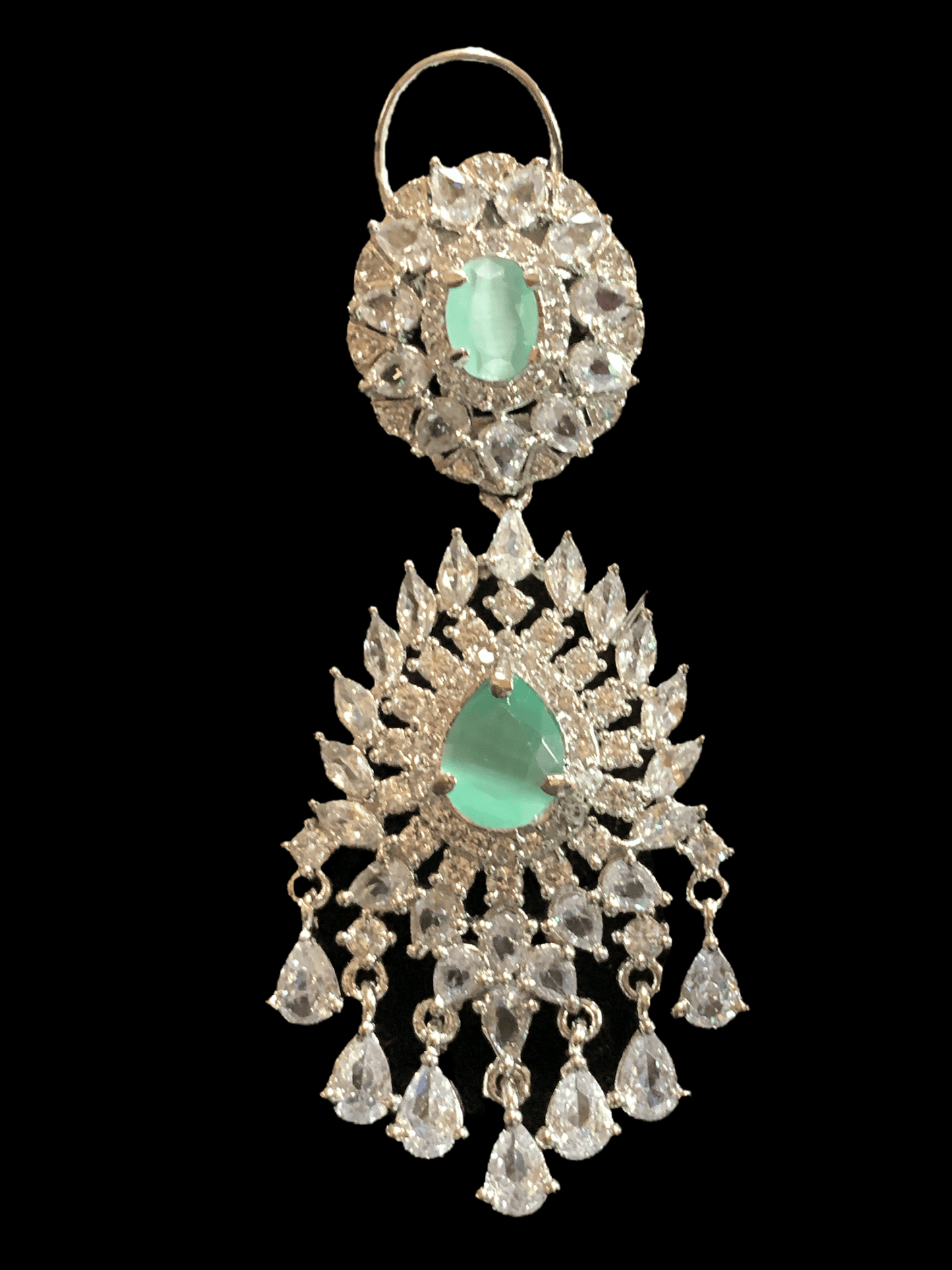 Manahil earrings - mint DER10( READY TO SHIP )