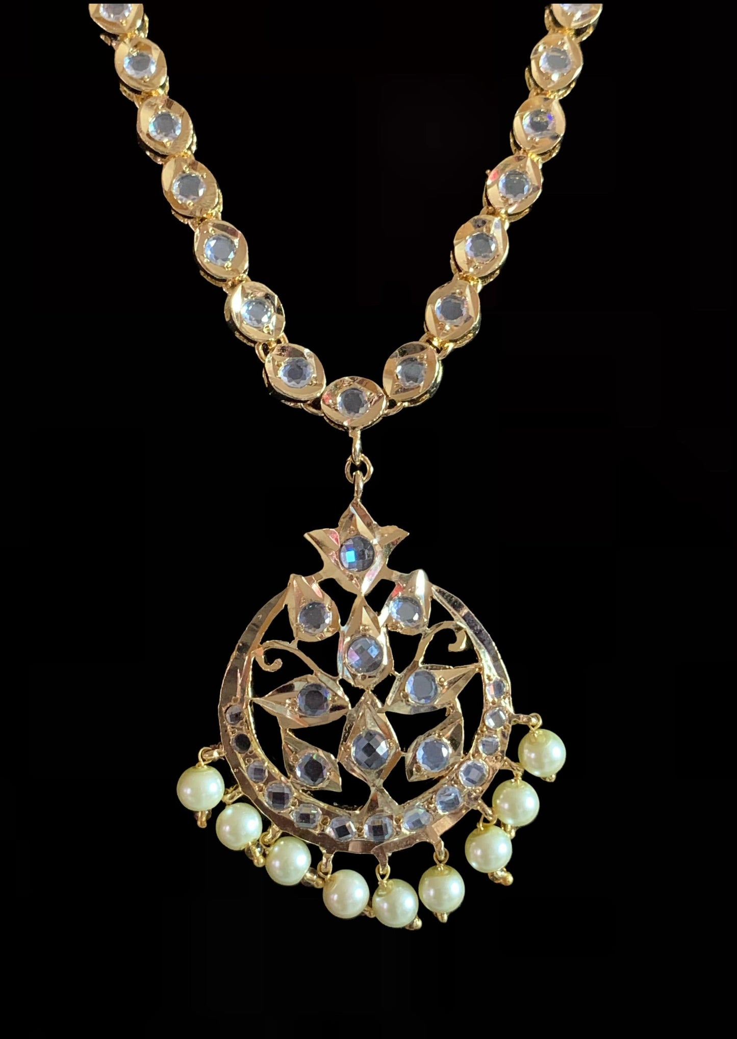 Meena barfi necklace set ( SHIPS IN 4 WEEKS )