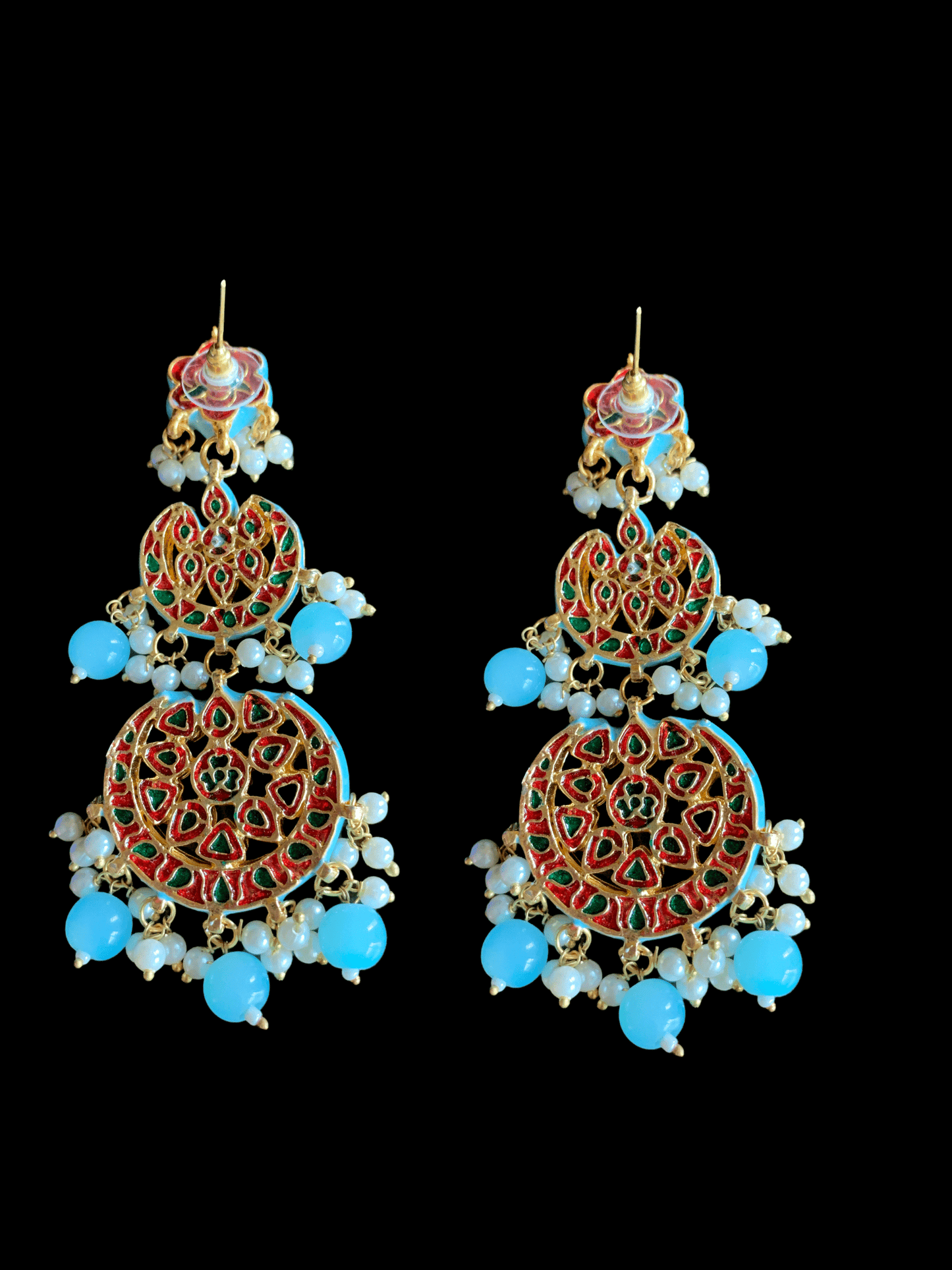 DER142 Irina turquoise earrings ( READY TO SHIP )