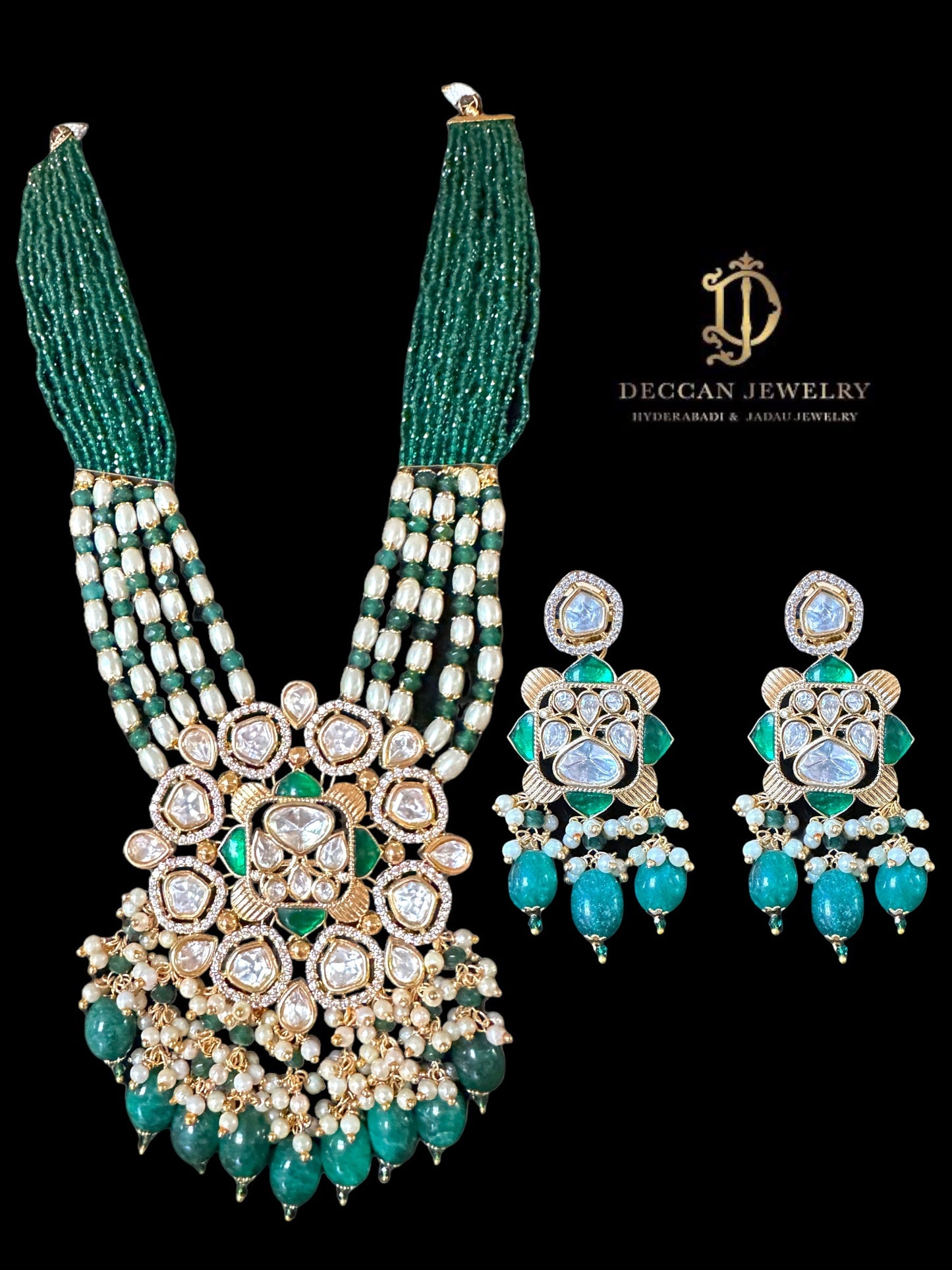 DLN4 necklace with earrings ( READY TO SHIP )