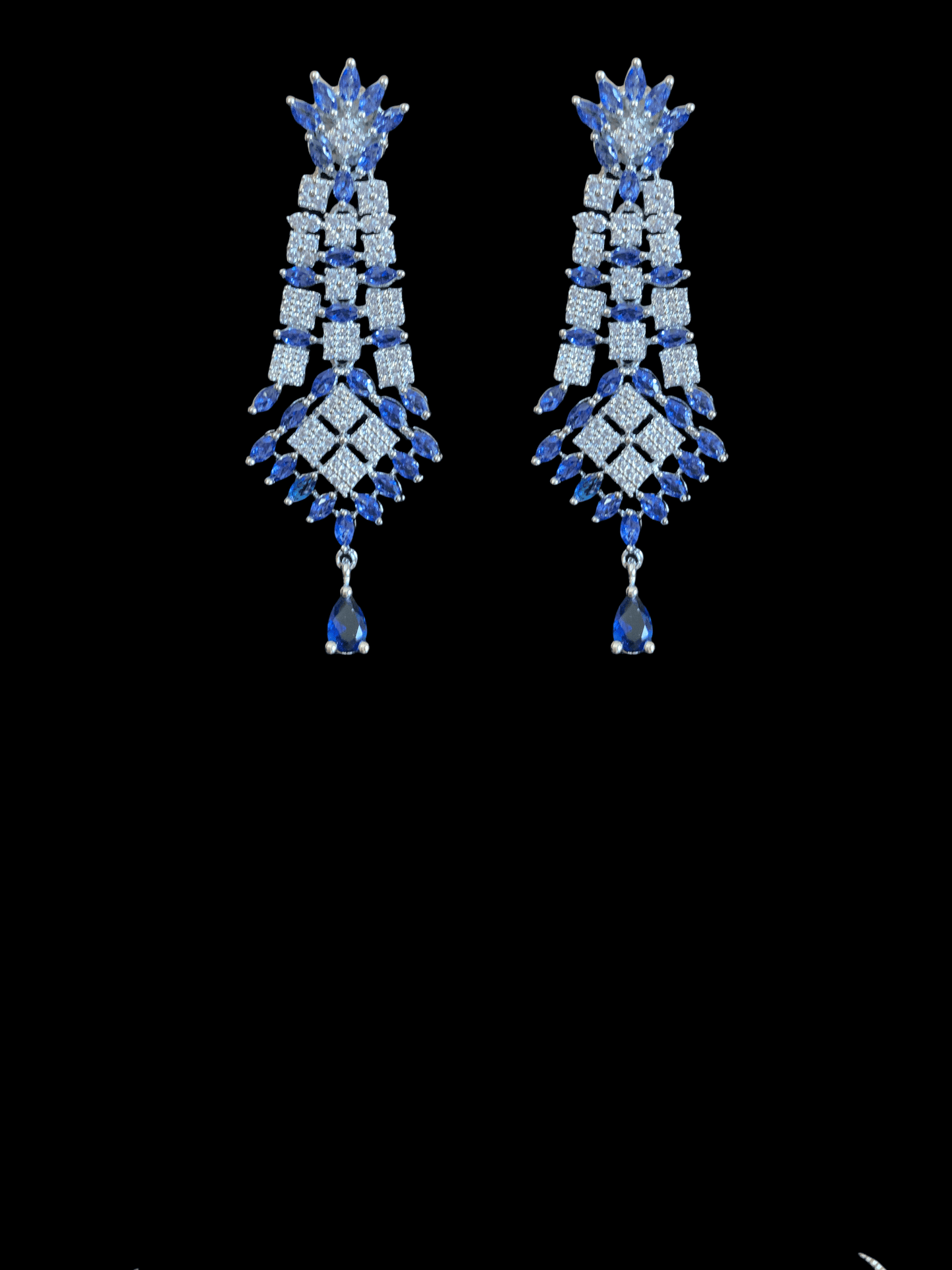 NS262 Falak cz necklace - Blue ( READY TO SHIP )