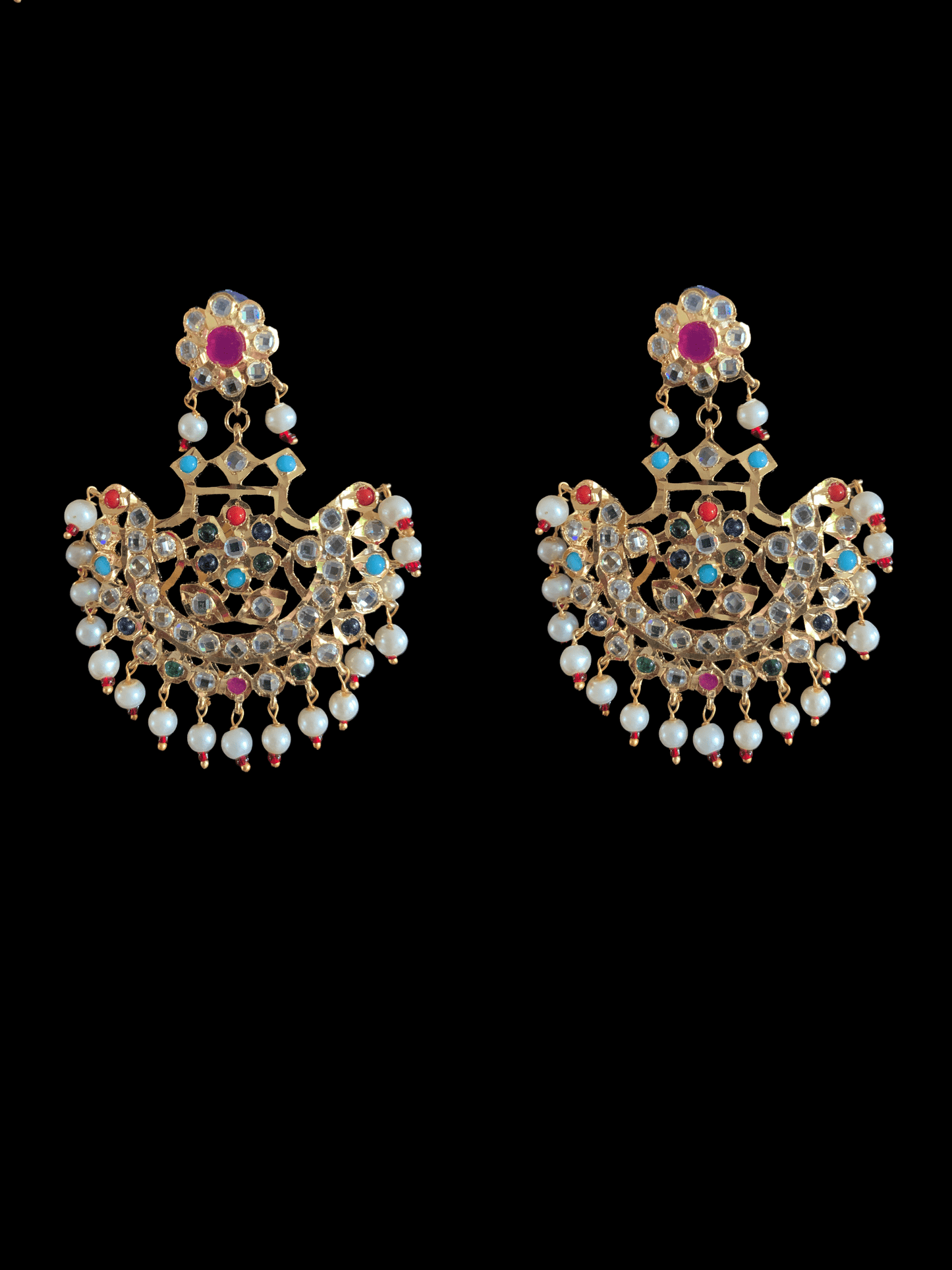 Saha navratan chandbali tika( SHIPS IN 4 WEEKS )