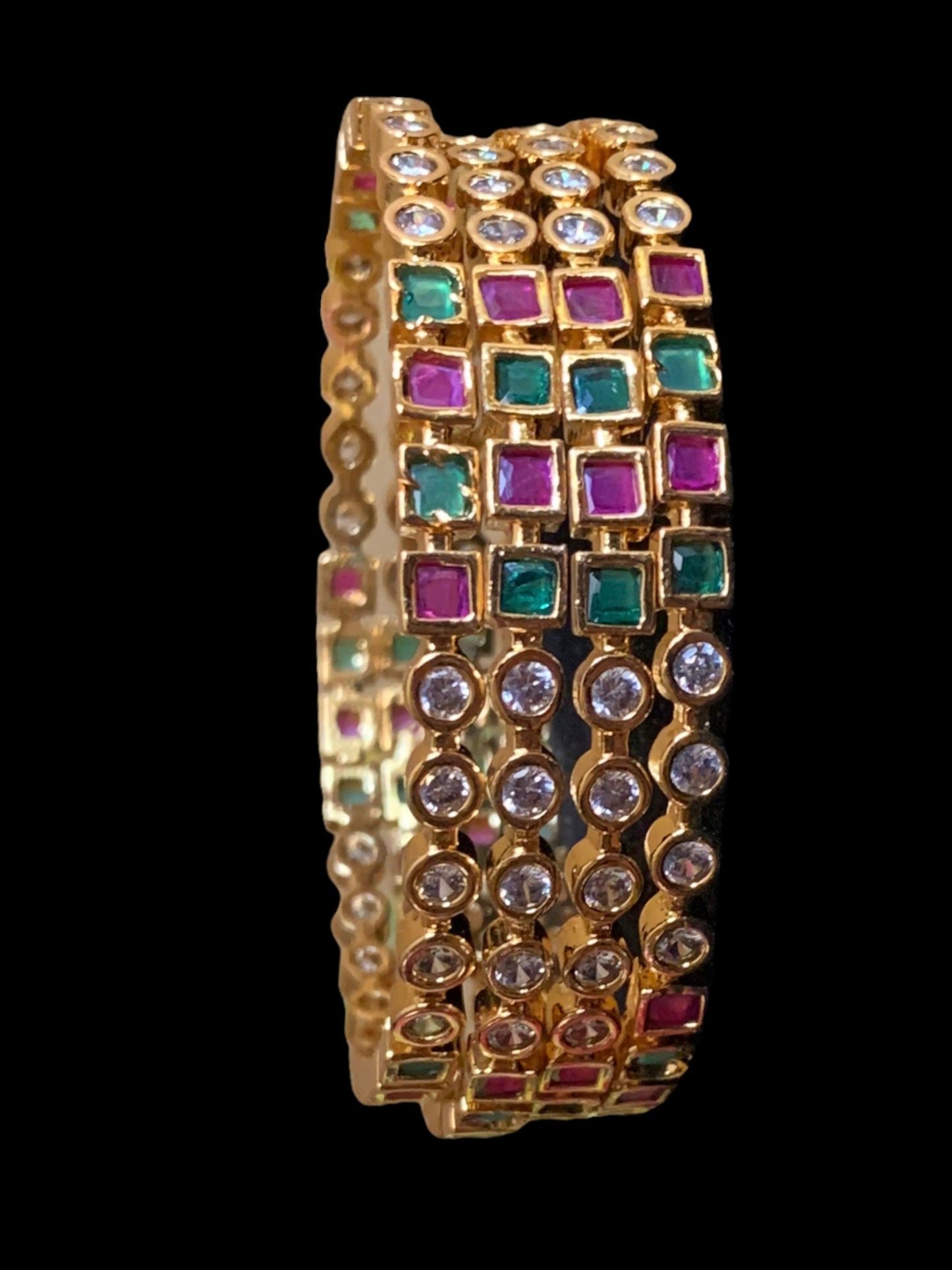 B121 cz bangles - set of 4 ( READY TO SHIP )