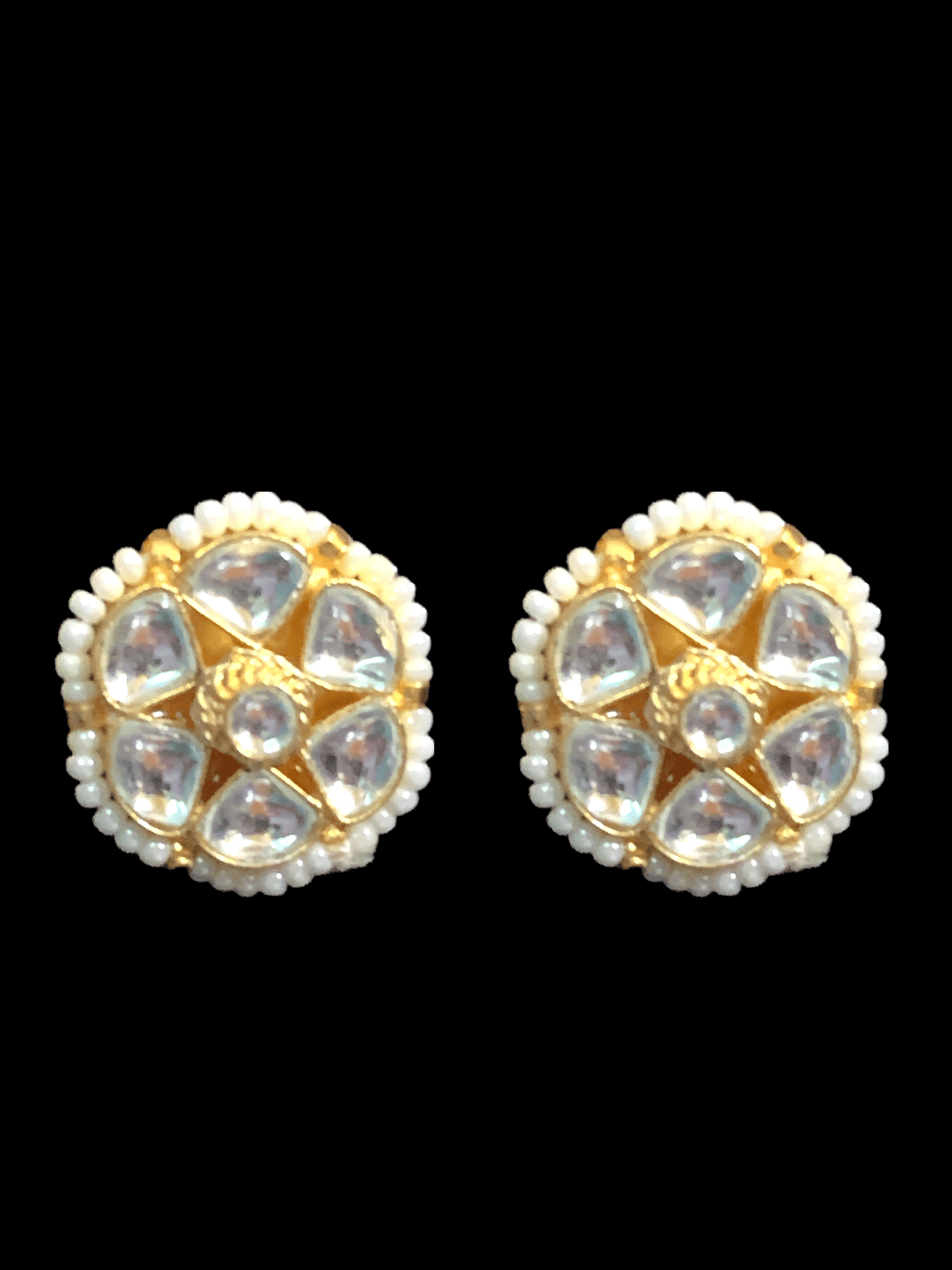 SAT5 Sumaina pachi Kundan long necklace with earrings ( SHIPS IN 4 WEEKS )