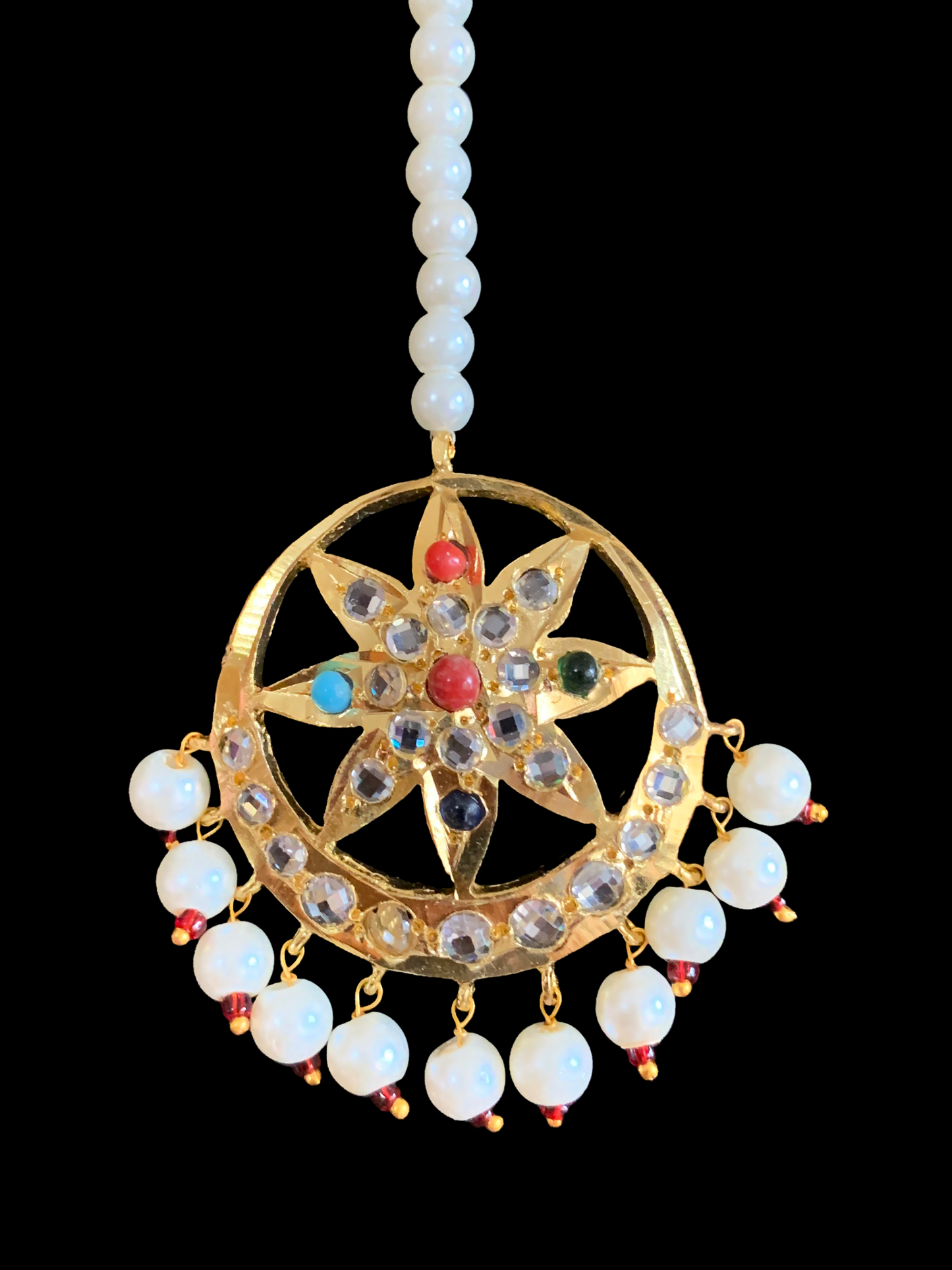 DJTK159 Akbari tika in Navratan (READY TO SHIP)
