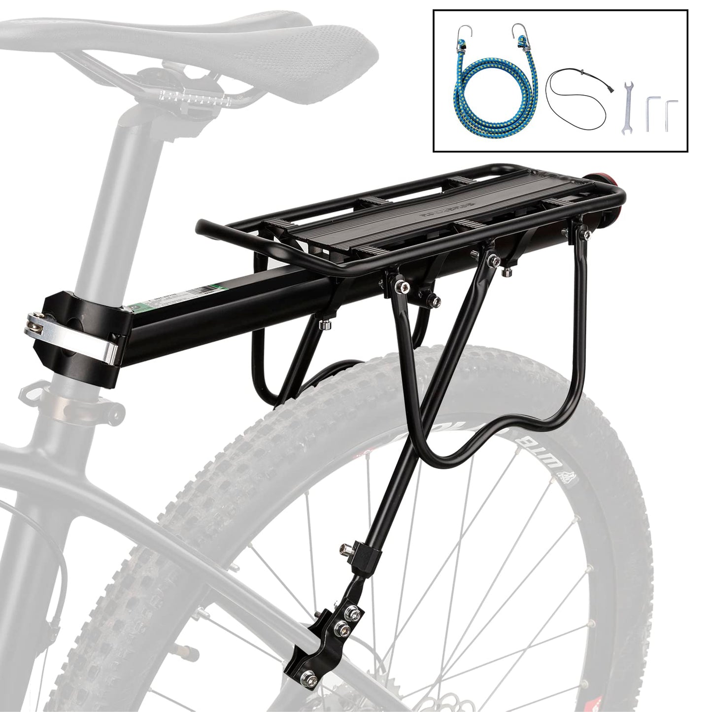 ROCKBROS Bike Cargo Rack Most 165lbs Capacity