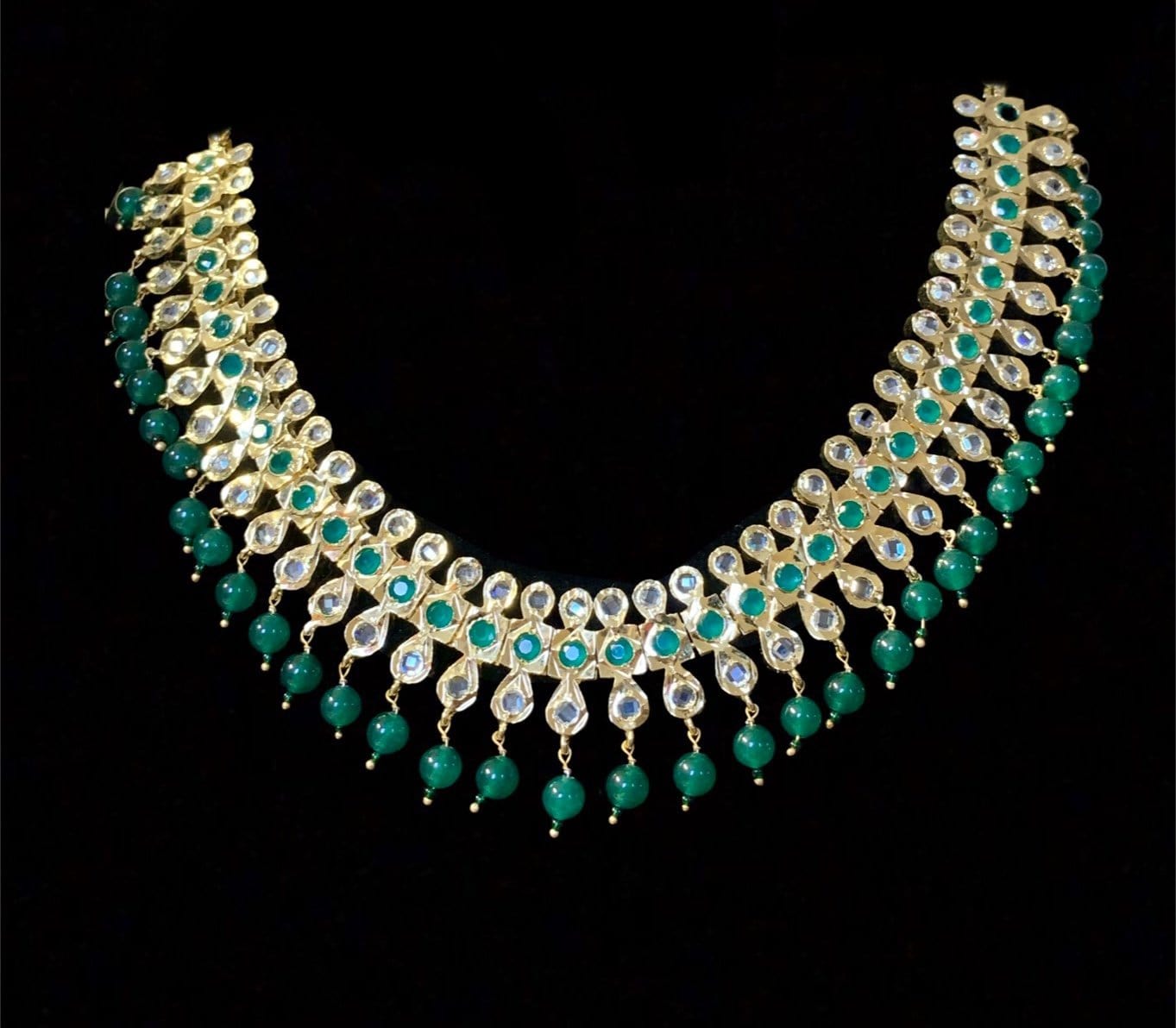 NS98 Mumtaz Barfi set green (READY TO SHIP)