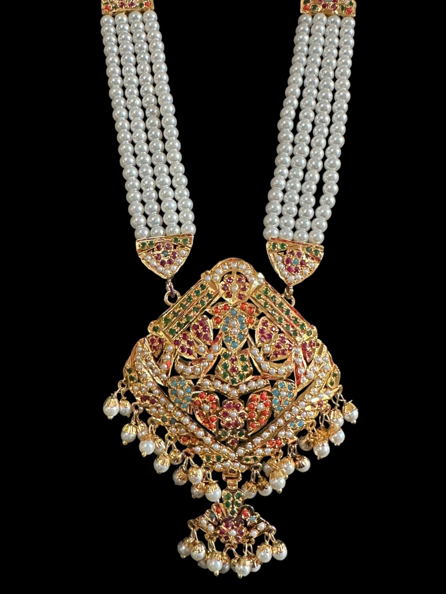 DLN12 Mehwish jadau Rani haar - Navratan ( READY TO SHIP )