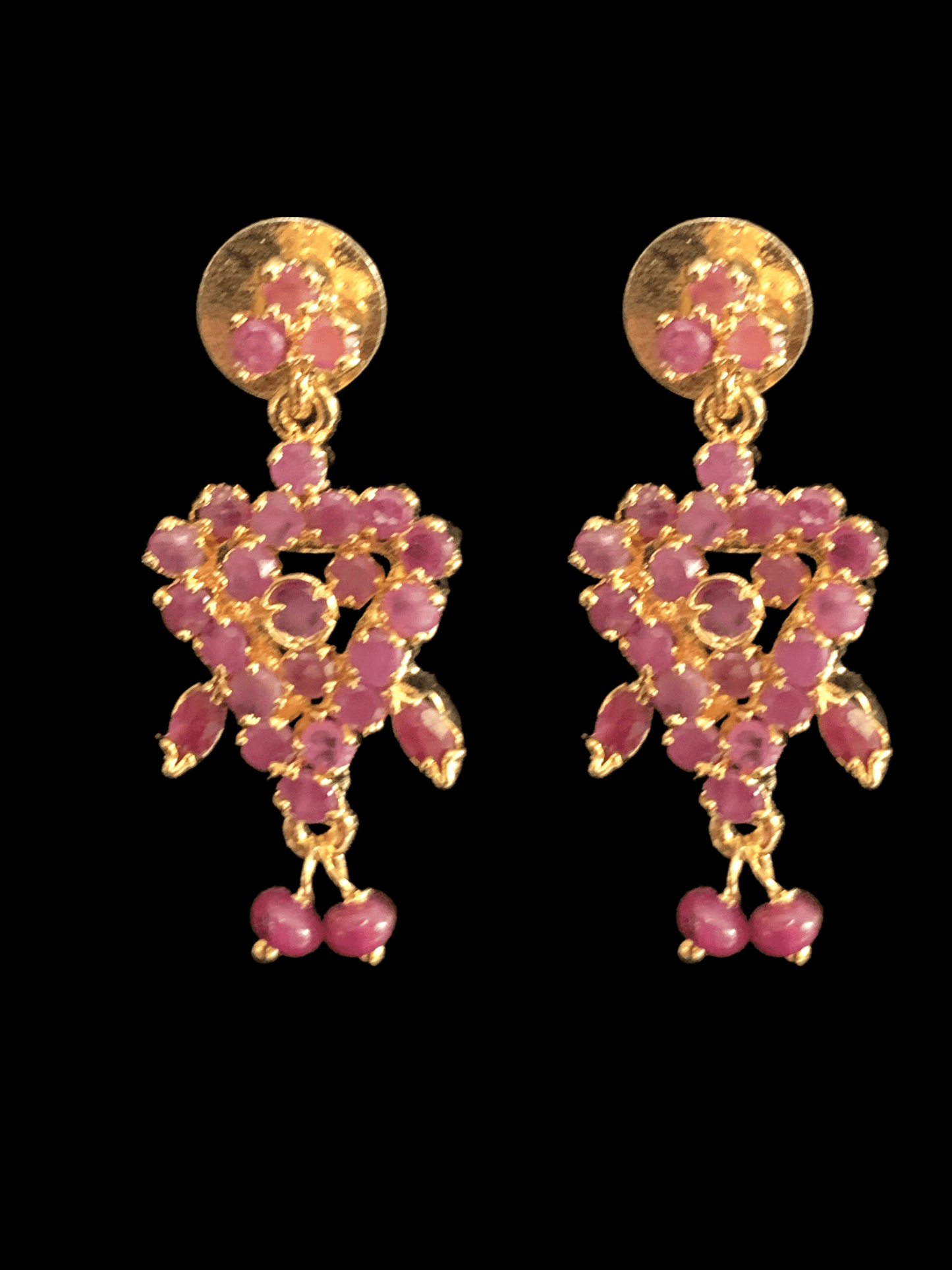 C117 Ruby choker with earrings ( READY TO SHIP )