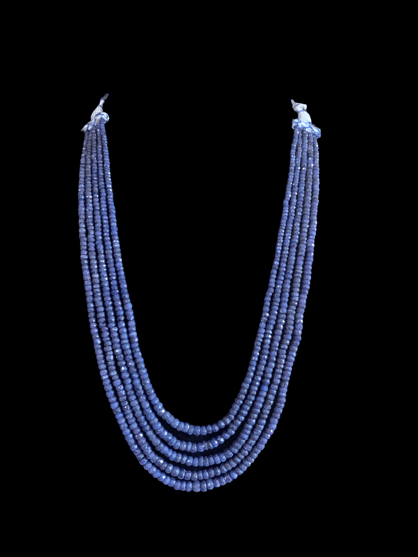 NS275 sapphire bead necklace (READY TO SHIP)