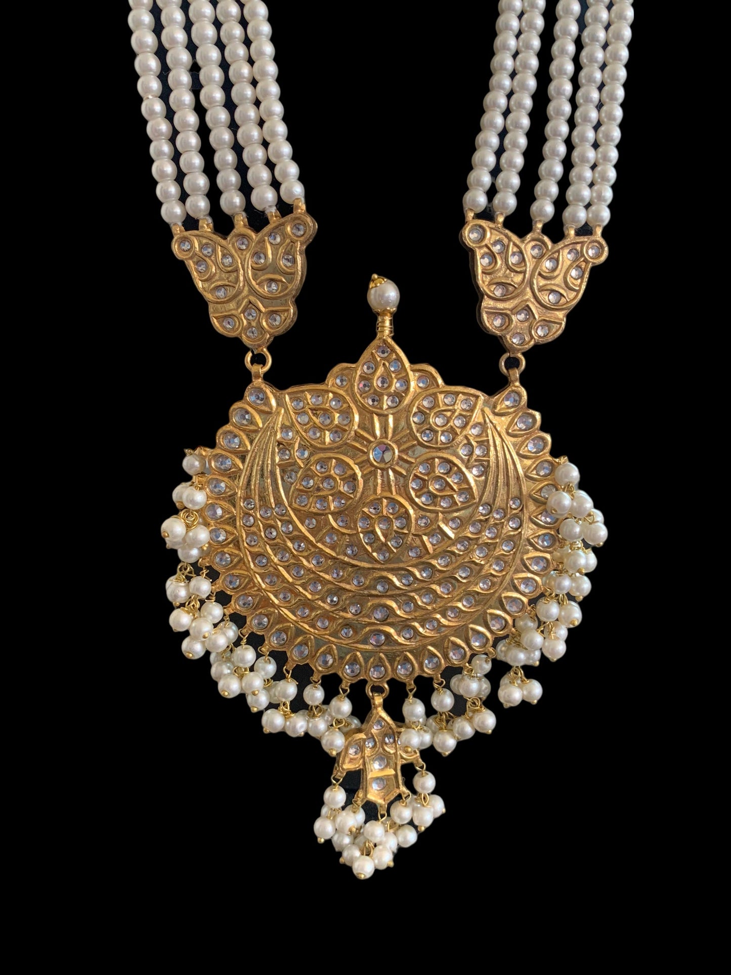LN201 kundan Rani haar set ( SHIPS IN 4 WEEKS )