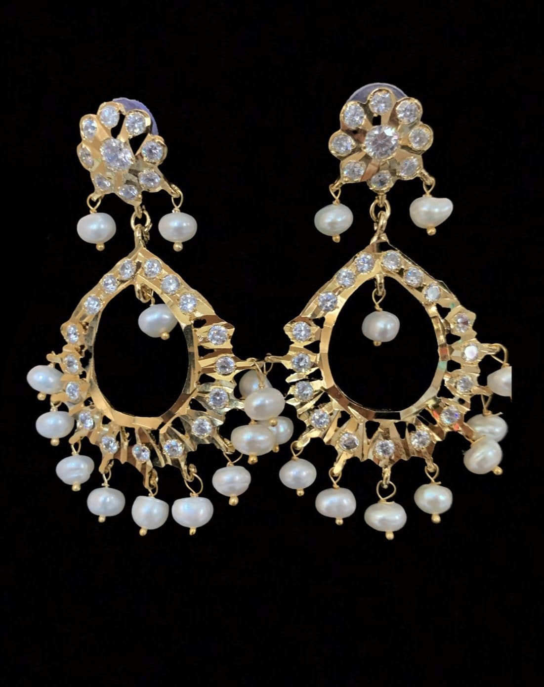 NS94 Bhanu necklace with chandbali ( SHIPS IN 4 WEEKS )