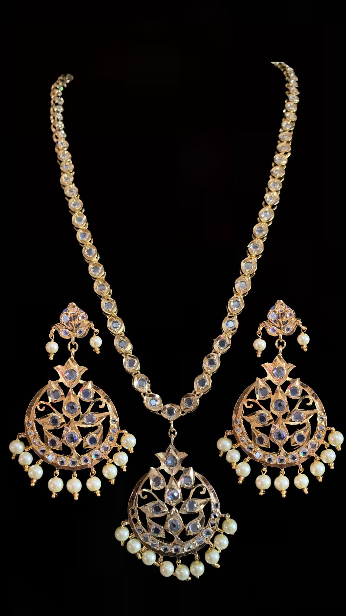 Meena barfi necklace set ( SHIPS IN 4 WEEKS )