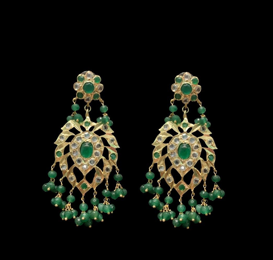LN52 Tanmayee bridal multistranded necklace with earrings( SHIPS IN 4 WEEKS )