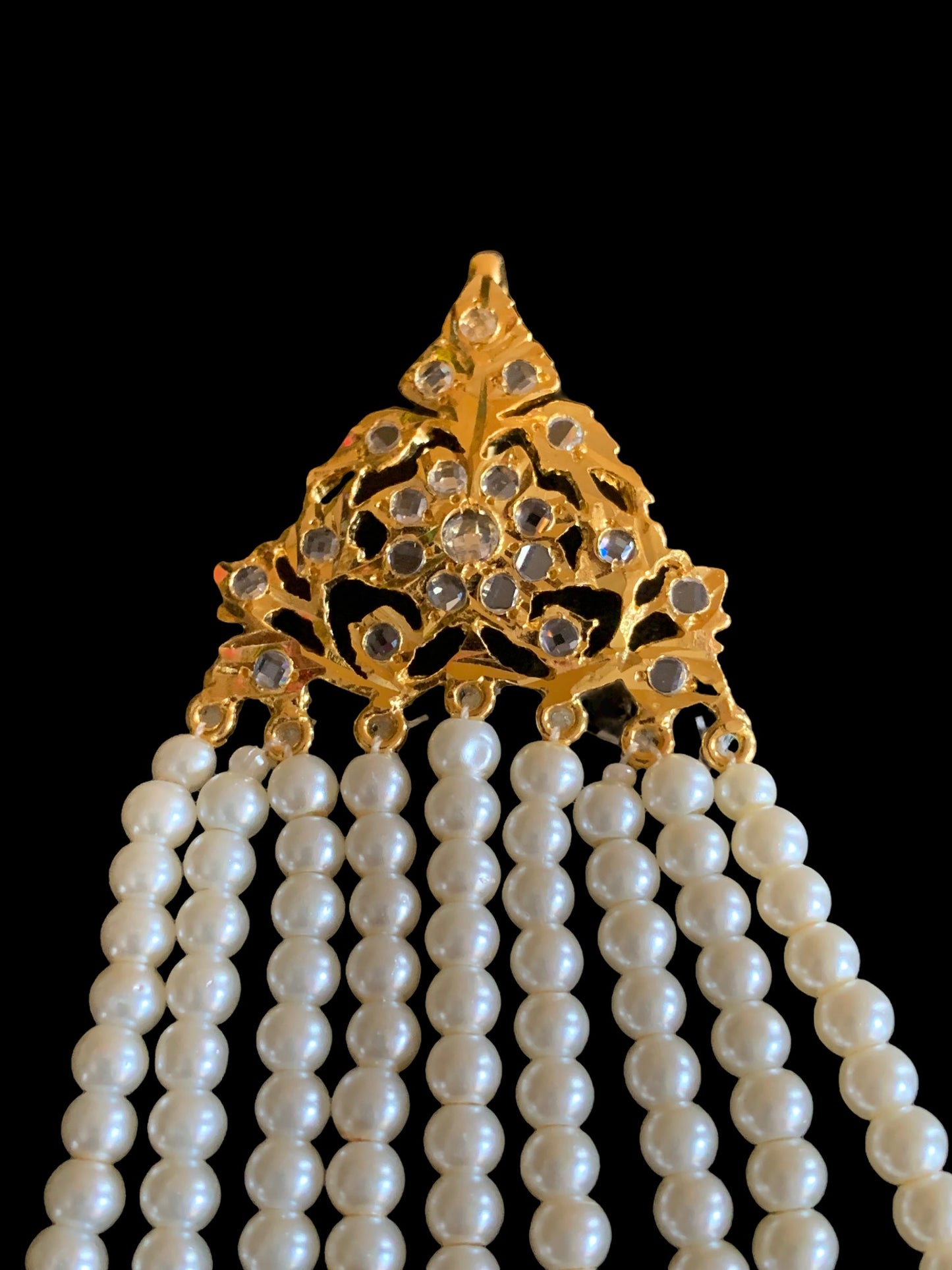 DJHR59 Abira jhoomar in pearls ( SHIPS IN 4 WEEKS )