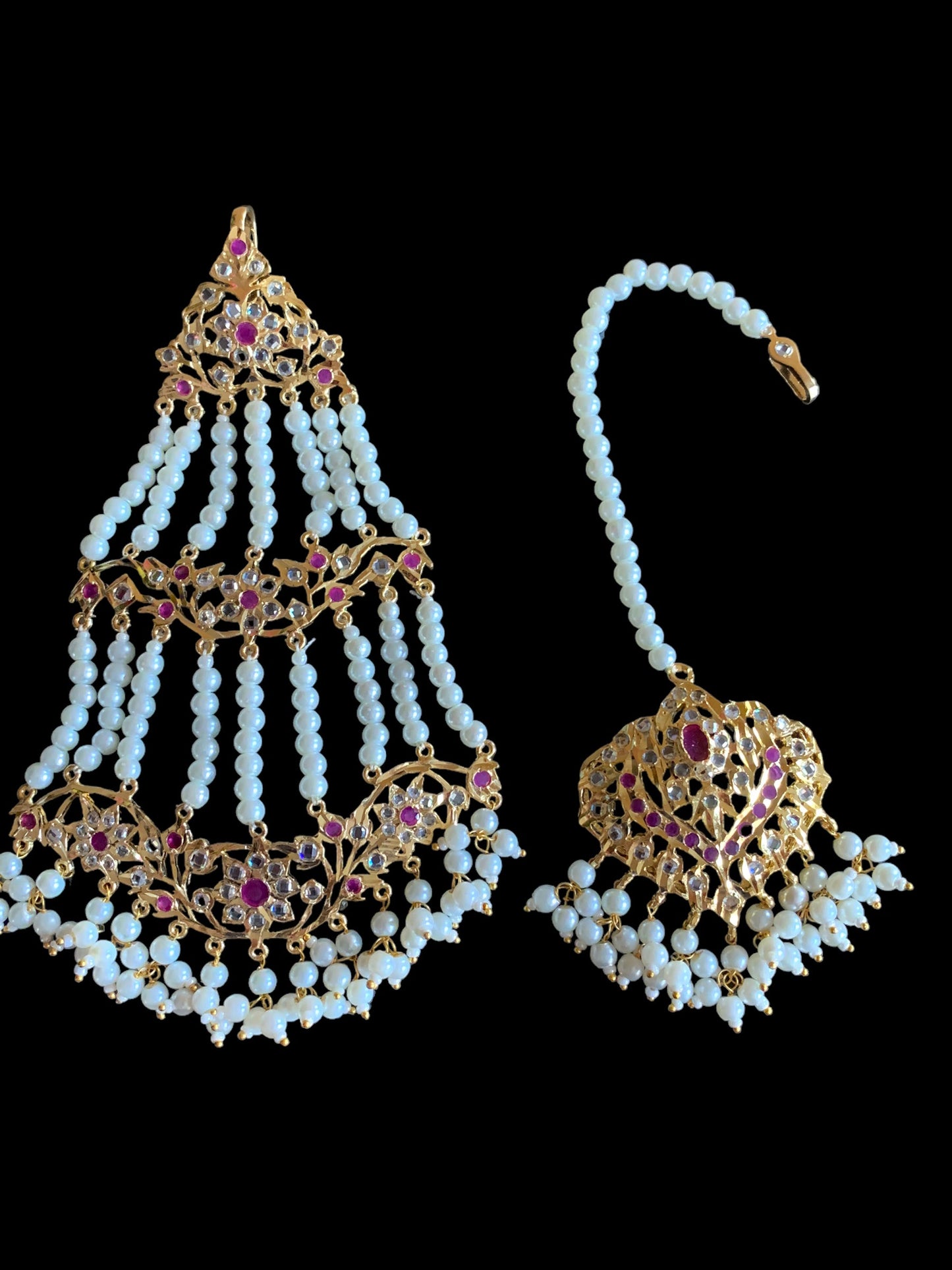 JTK33 Leah bridal jhoomar and Tika ( SHIPS IN 2 WEEKS )