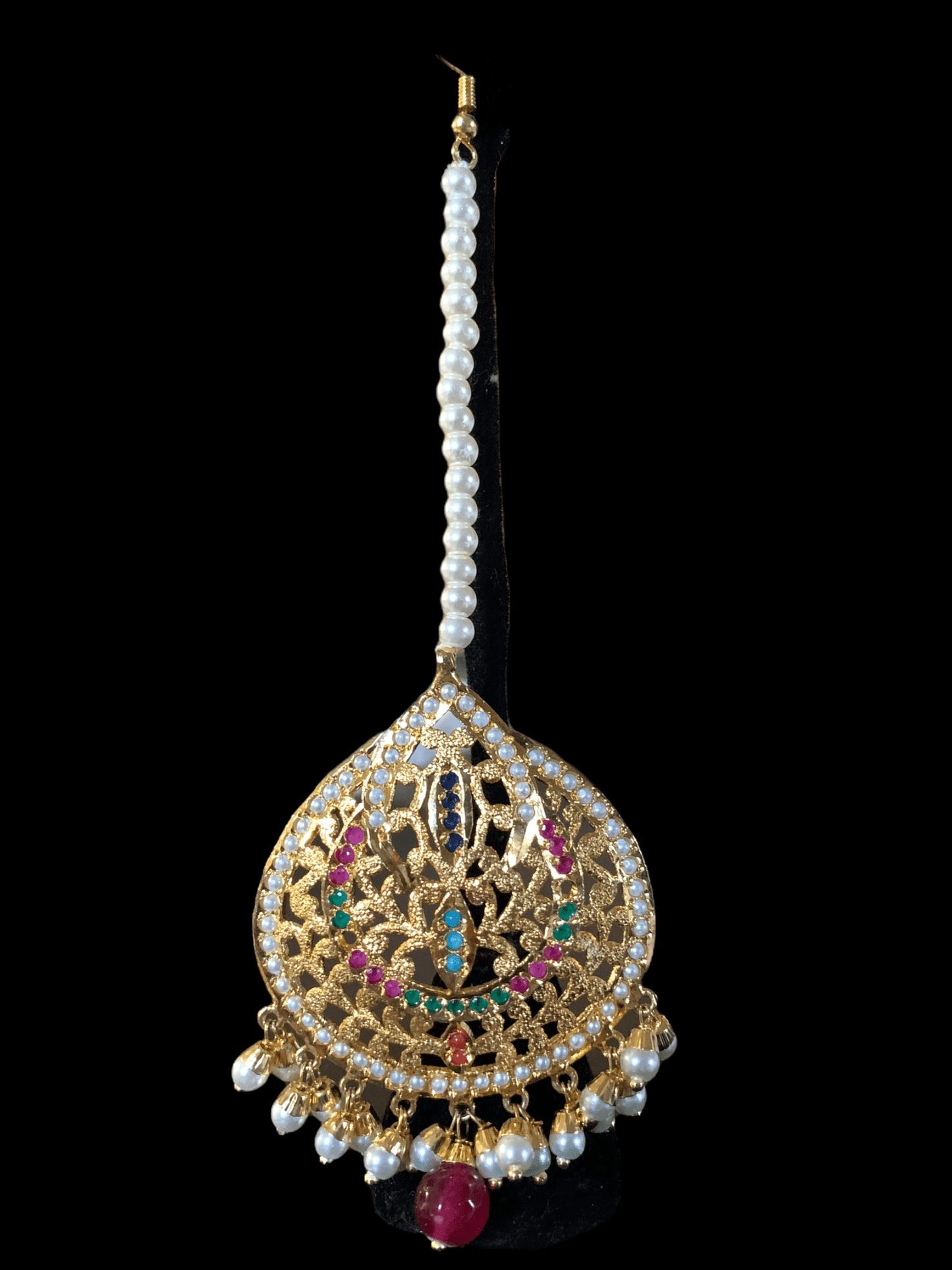 DJET2 navratan jhumka earrings tika ( READY TO SHIP )
