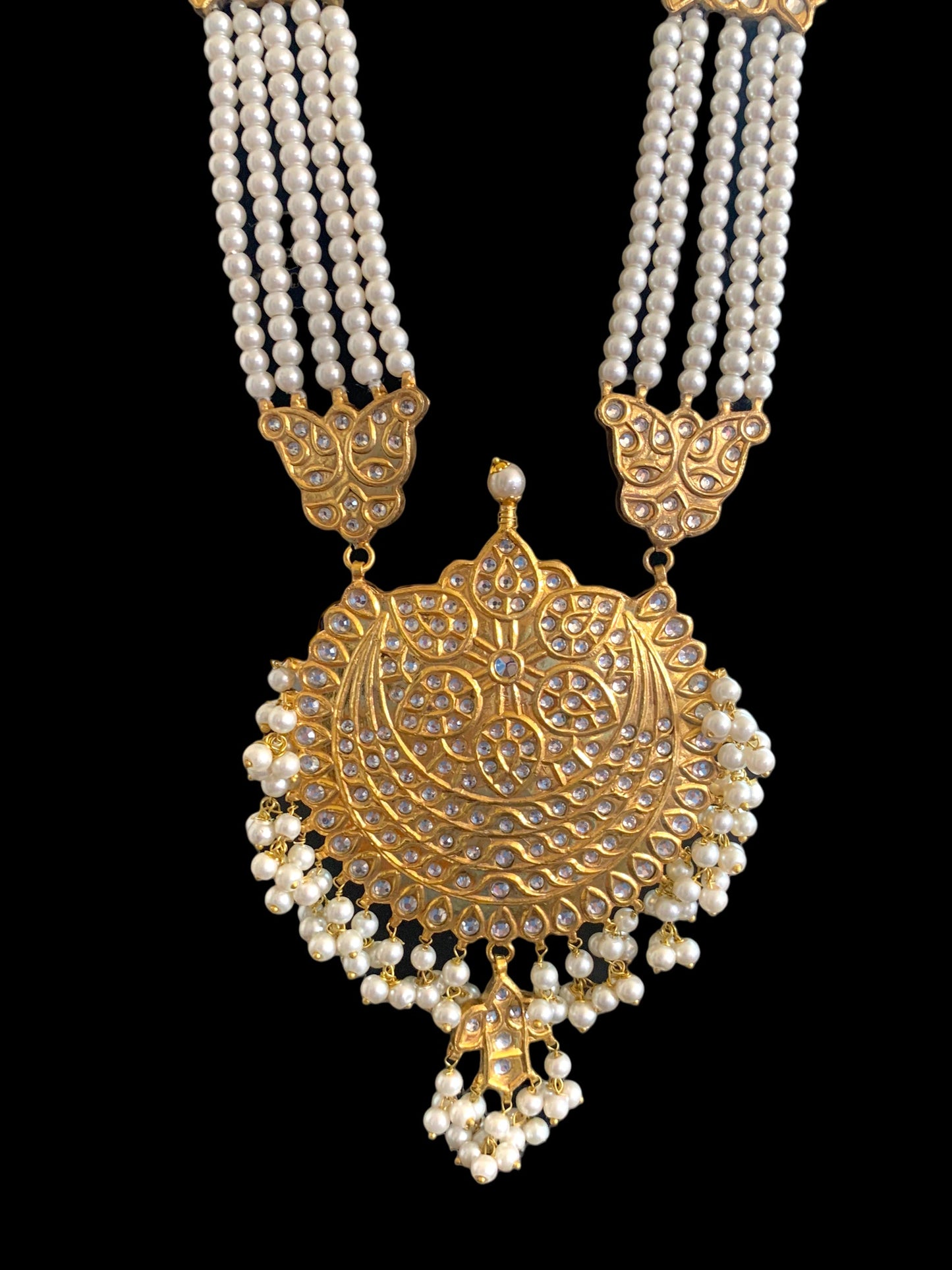 LN201 kundan Rani haar set ( SHIPS IN 4 WEEKS )