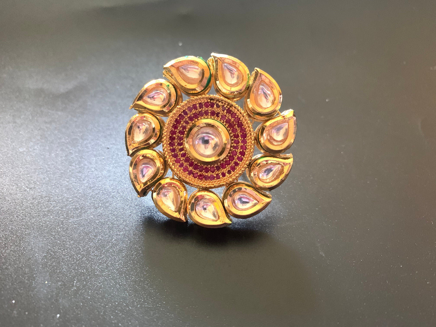 DJR119 Kundan statement ring ( READY TO SHIP )