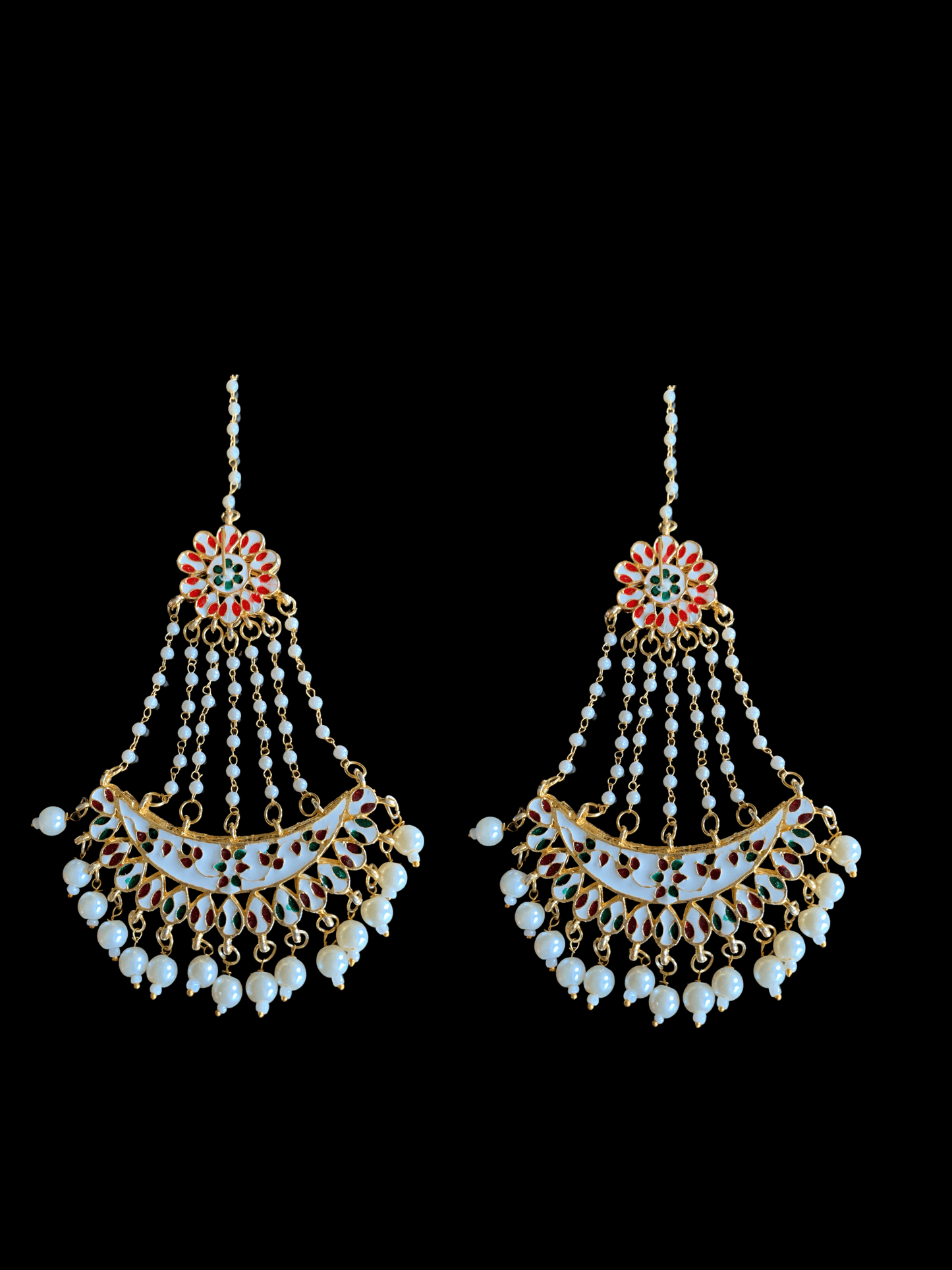 Kundan jhoomar earrings ( SHIPS IN 4 WEEKS )