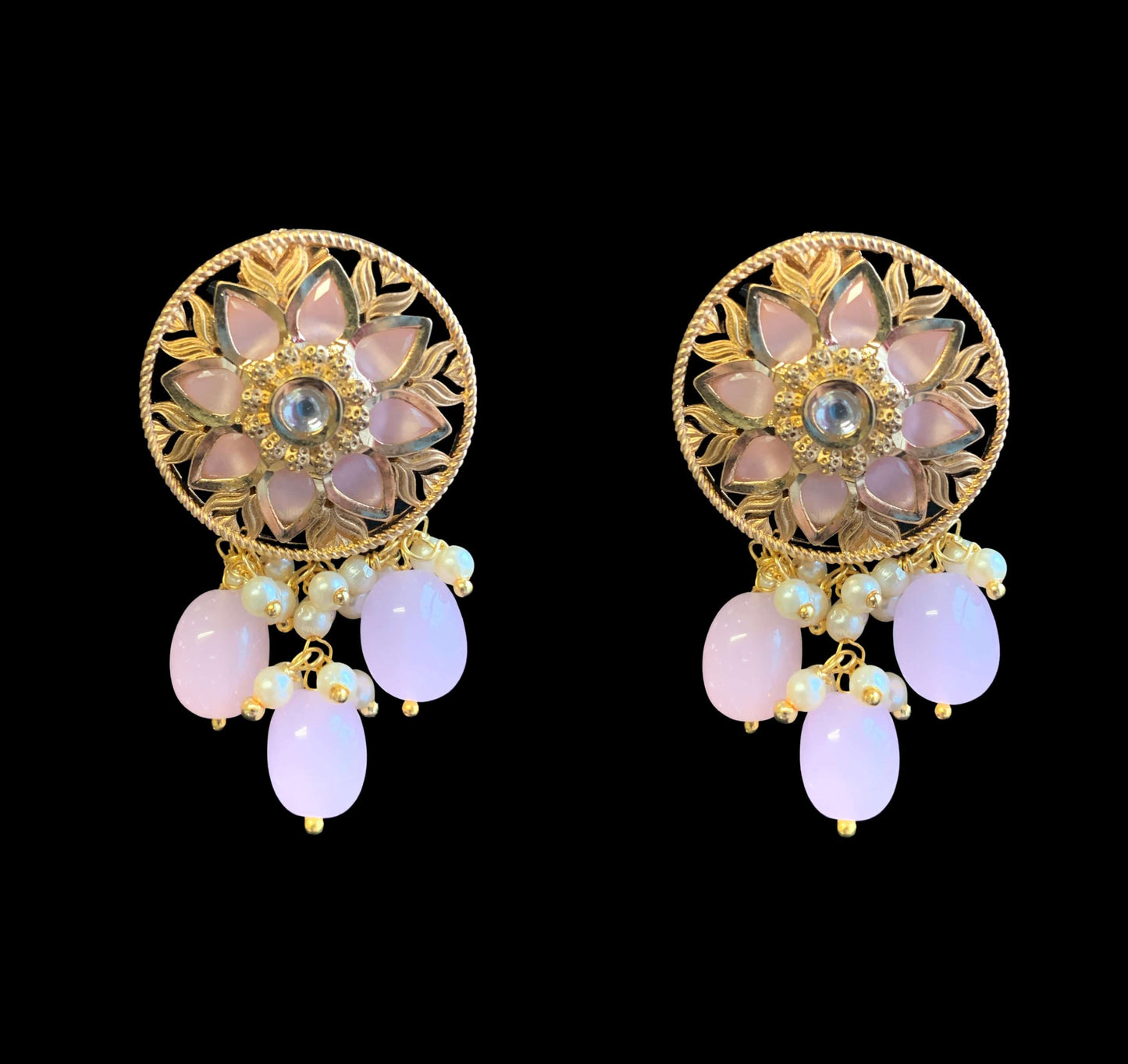 C145 Barzah polki choker( pink ) ( READY TO SHIP)