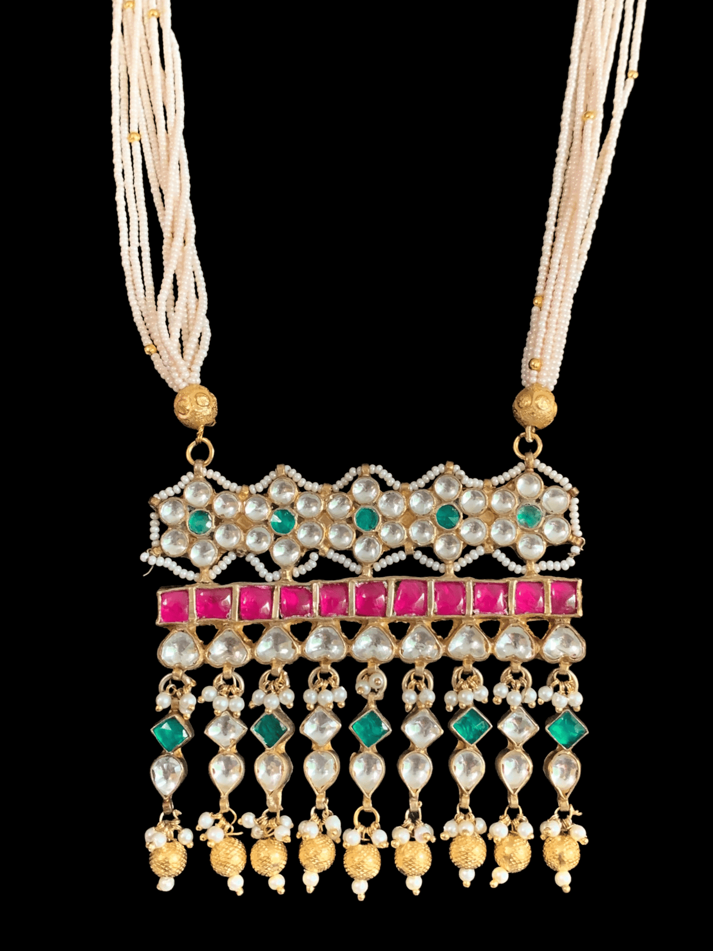 PS324 pachi kundan pendant set ( READY TO SHIP)