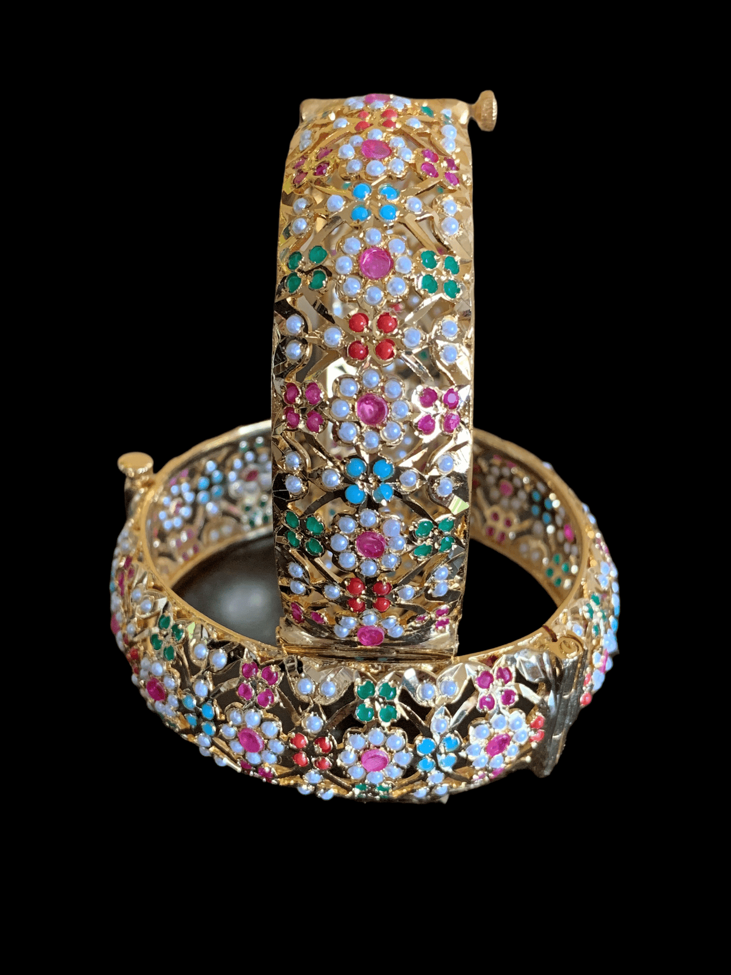 B10 Navratan Shibra Bangles ( SHIPS IN 2 WEEKS )