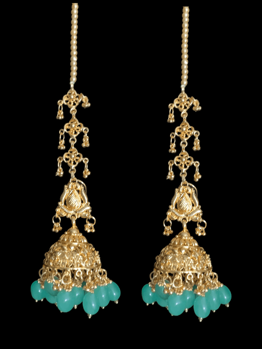 DER323 Sadhna Jhumk Earrings | Handcrafted gold plated earrings  (Ready-to-Ship)