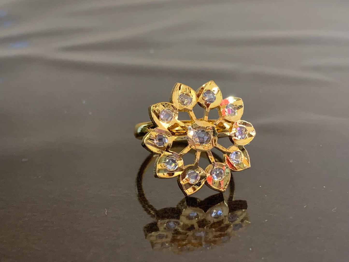 DJR47 Cz polki ring ( READY TO SHIP)