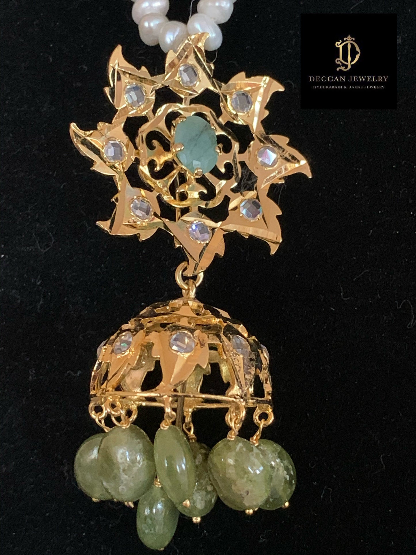 Insia jadavi lacha in natural beads (SHIPS IN 1 WEEK)