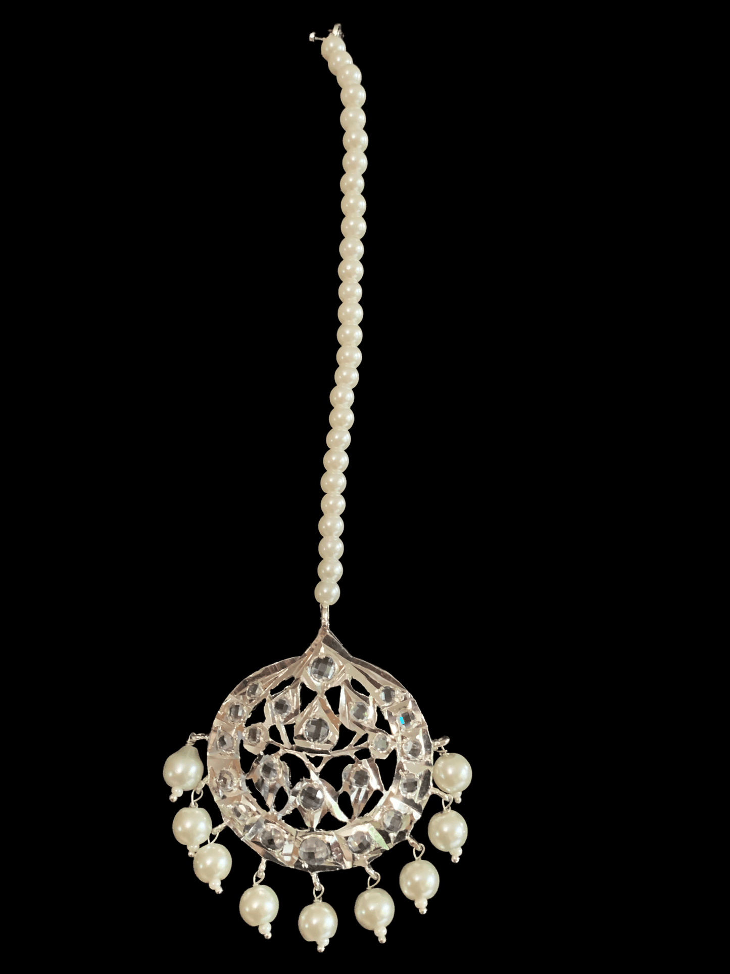 BR62 Insia Jadavi lacha bridal-set in silver plating ( SHIPS IN 2 WEEKS )