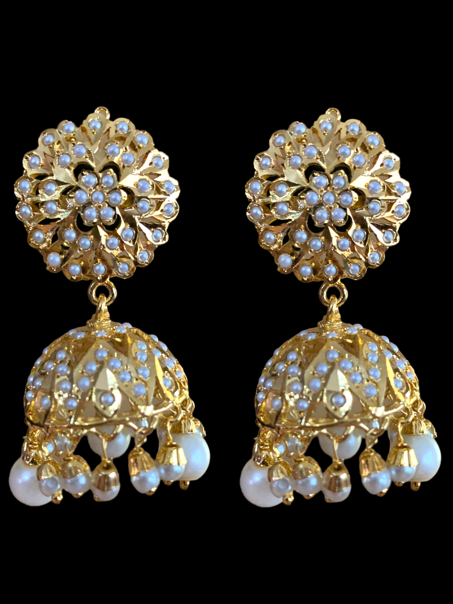 C192 Gold plated choker set in pearls ( READY TO SHIP)