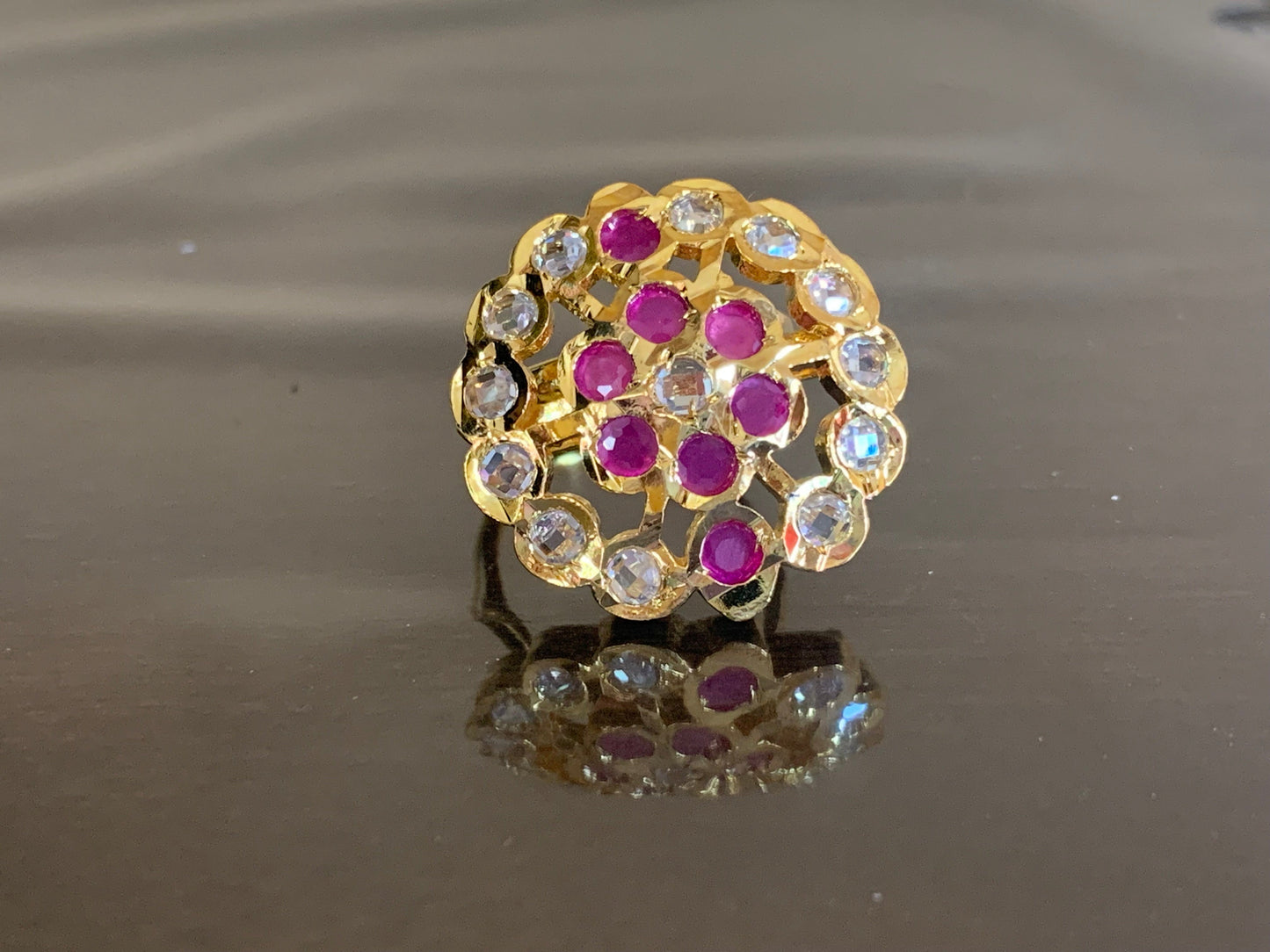 DJR43 Cz polki ring ( READY TO SHIP)