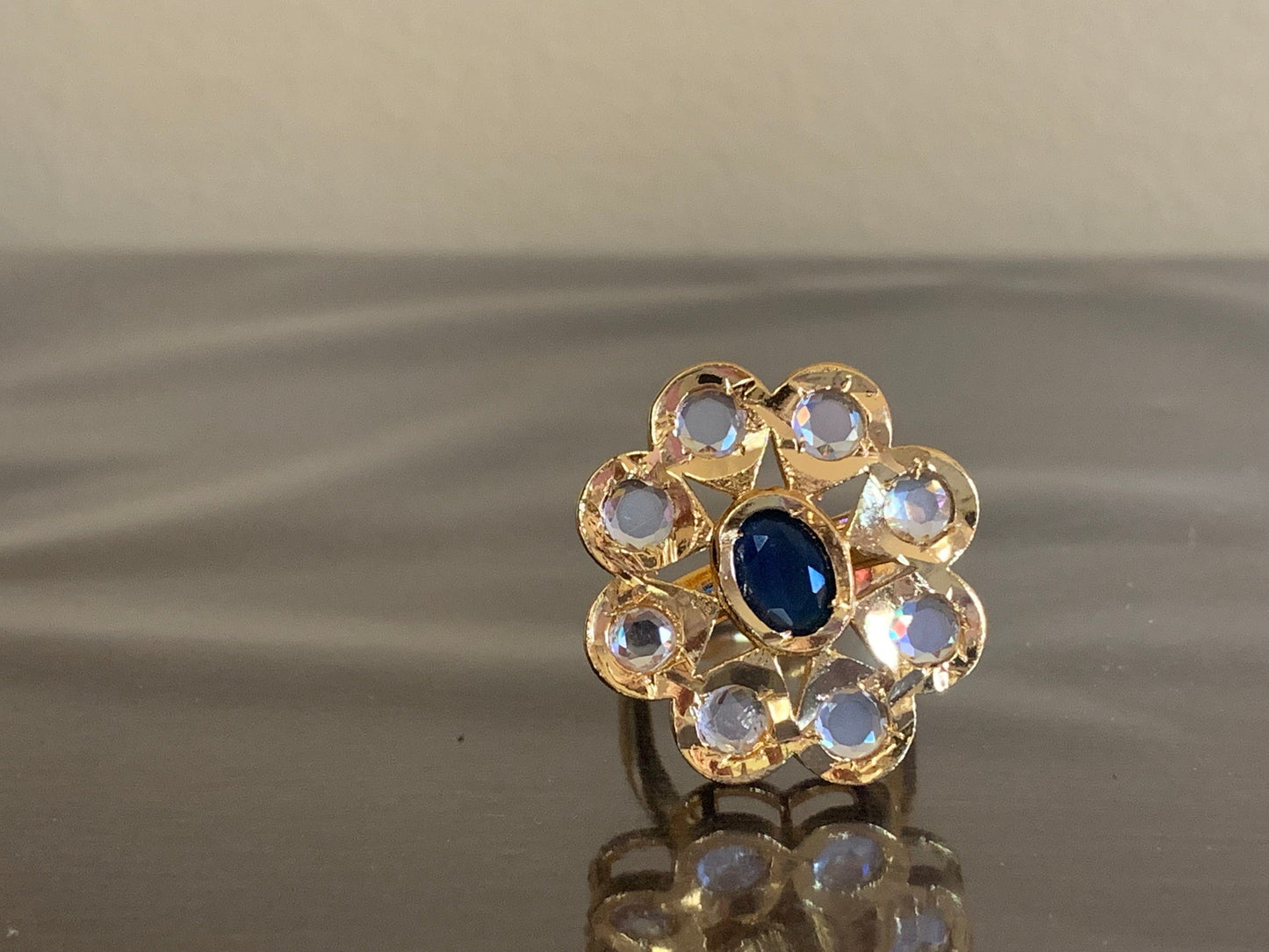 DJR45 Cz polki ring ( READY TO SHIP)