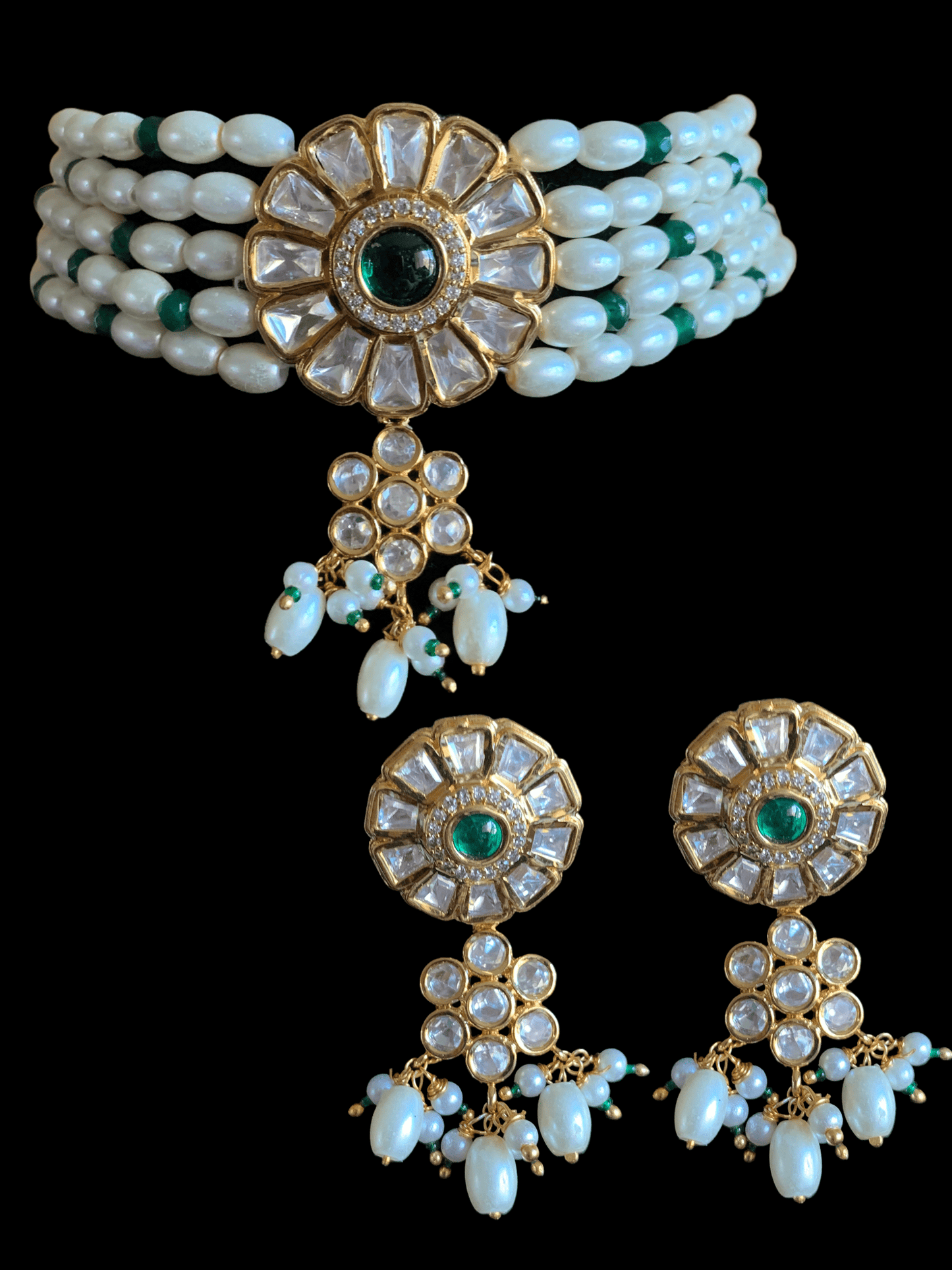 C140 polki choker with earrings ( READY TO SHIP )
